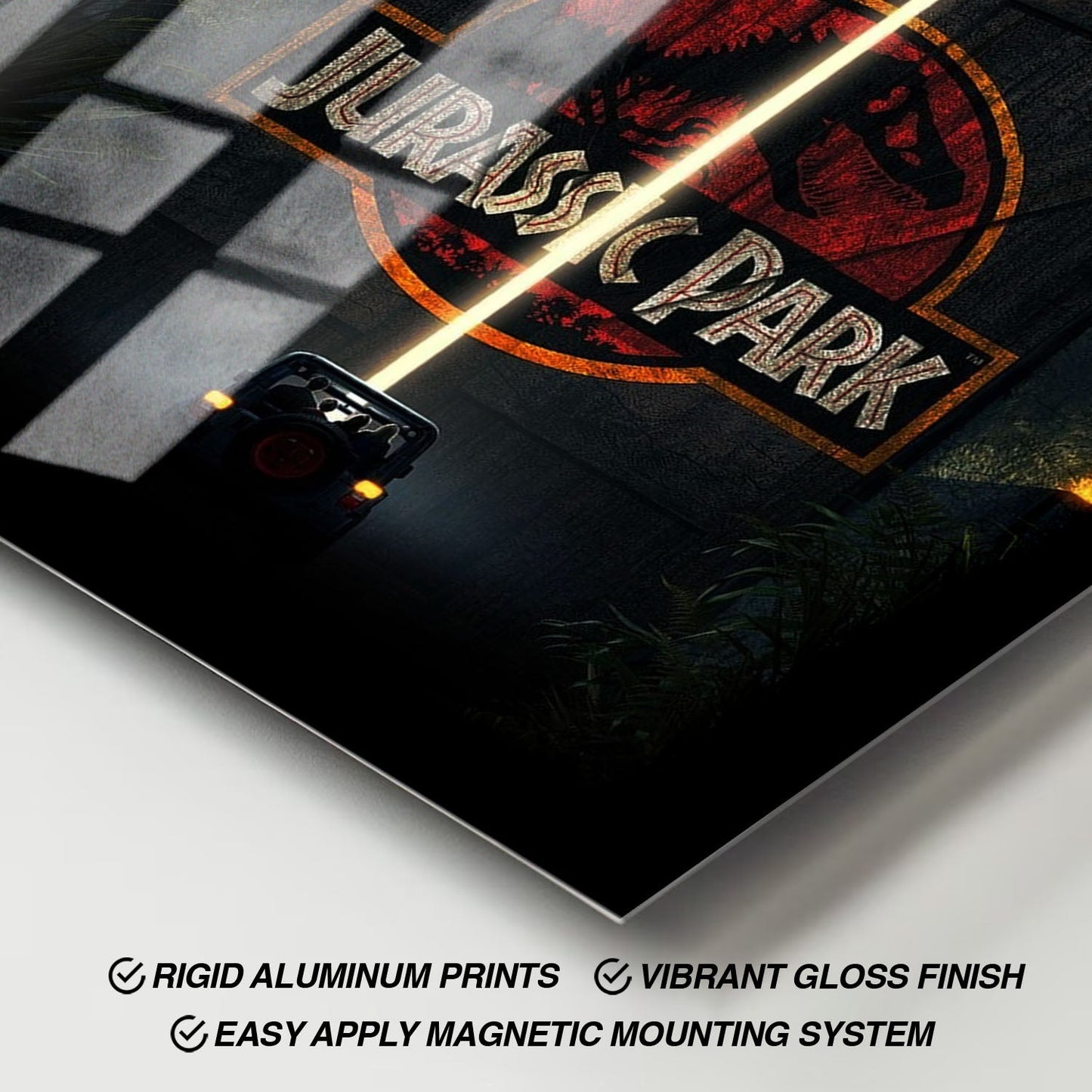 Flex Designs Metal Poster Welcome to Jurassic Park 11 x 17" Home Goods - Movie 1993 Movie Metal Poster