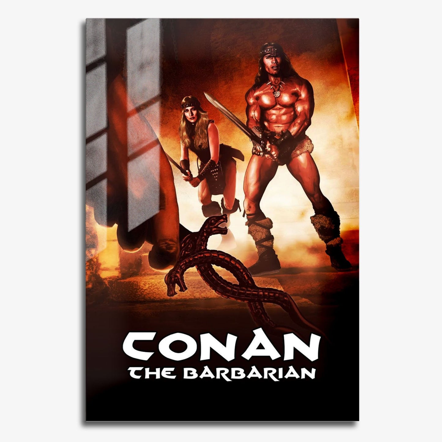 Flex Designs Metal Poster Conan the Barbarian 11 x 17" Home Goods - Movie 1982 Movie Metal Poster