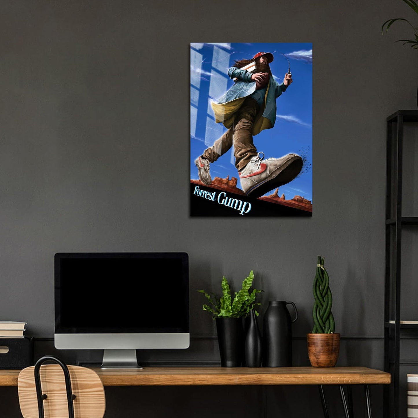Flex Designs Metal Poster Forrest Gump Sketch 5 x 7" Home Goods - Movie 1994 Movie Metal Poster
