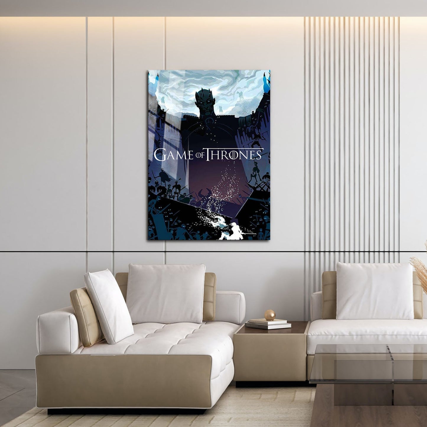 Flex Designs Metal Poster Game of Thrones Night King Sketch 16 x 24" Home Goods - TV Show 2011 TV Show Metal Poster
