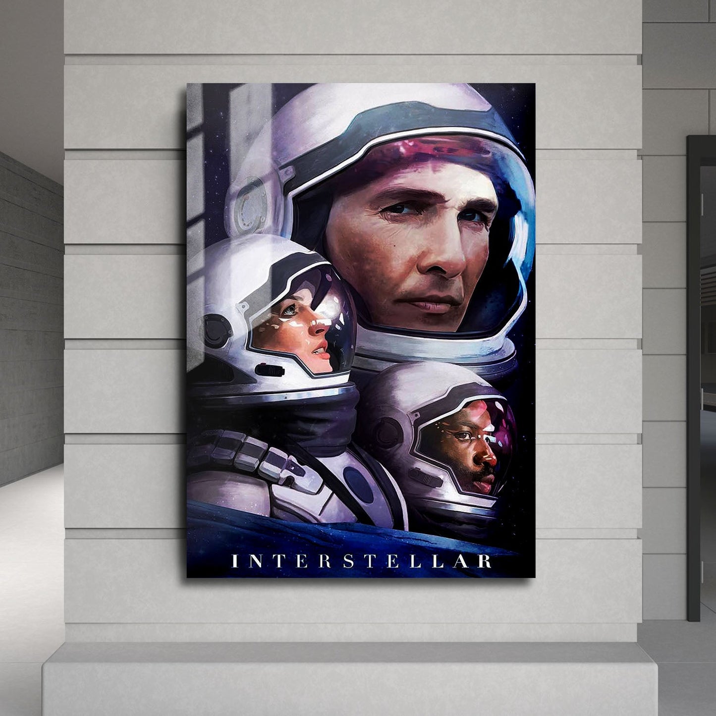 Flex Designs Metal Poster Interstellar Sketch 24 x 36" Home Goods - Movie 2014 Movie Metal Poster