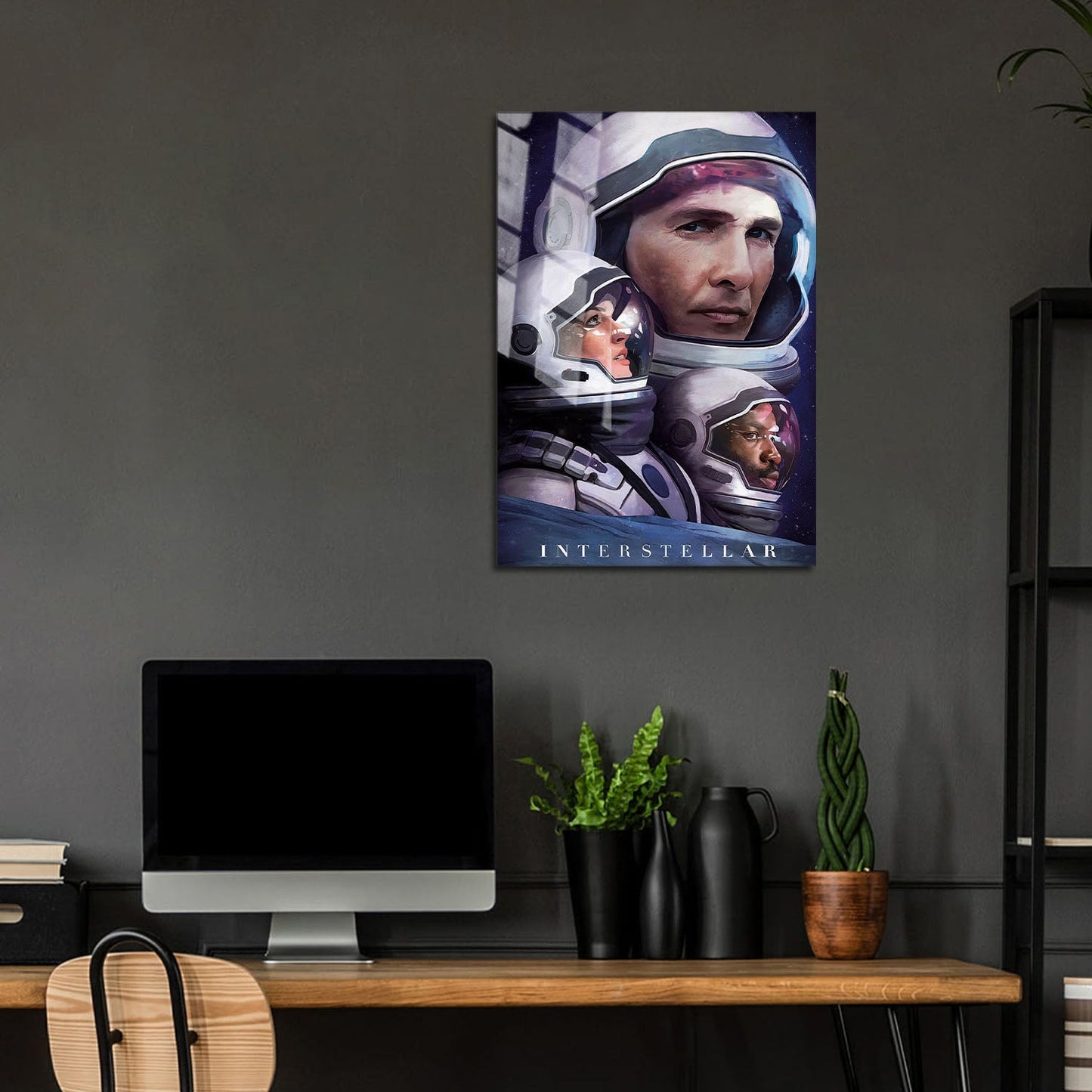 Flex Designs Metal Poster Interstellar Sketch 5 x 7" Home Goods - Movie 2014 Movie Metal Poster