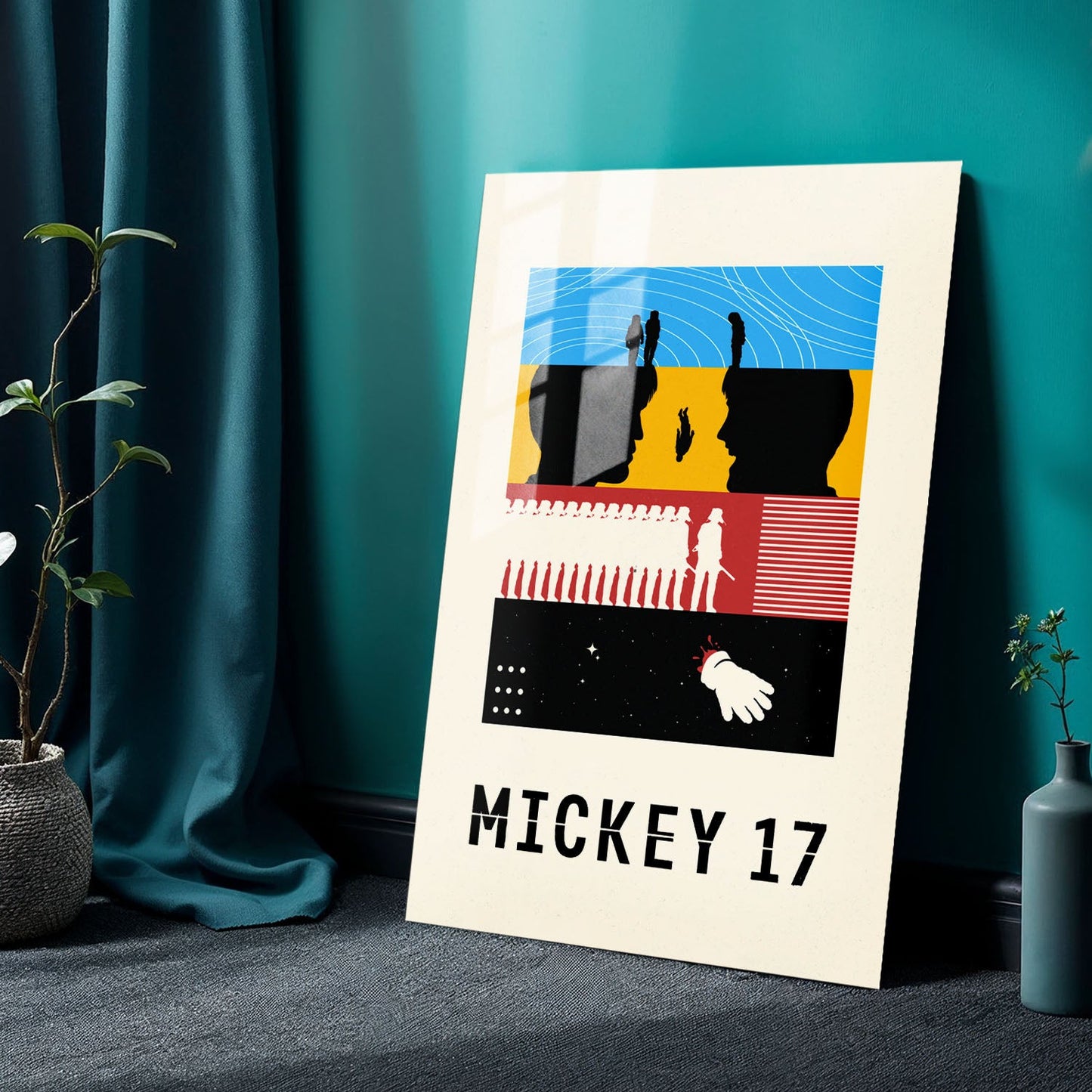 Mickey 17 Sketch Movie Metal Poster
