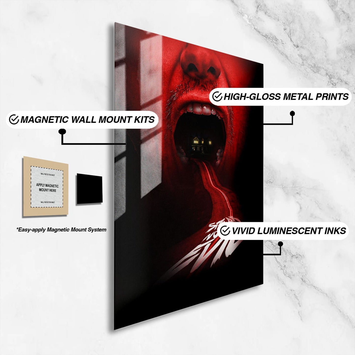 Flex Designs Metal Poster Speak No Evil Sketch 16 x 24" Home Goods - Movie 2022 Movie Metal Poster