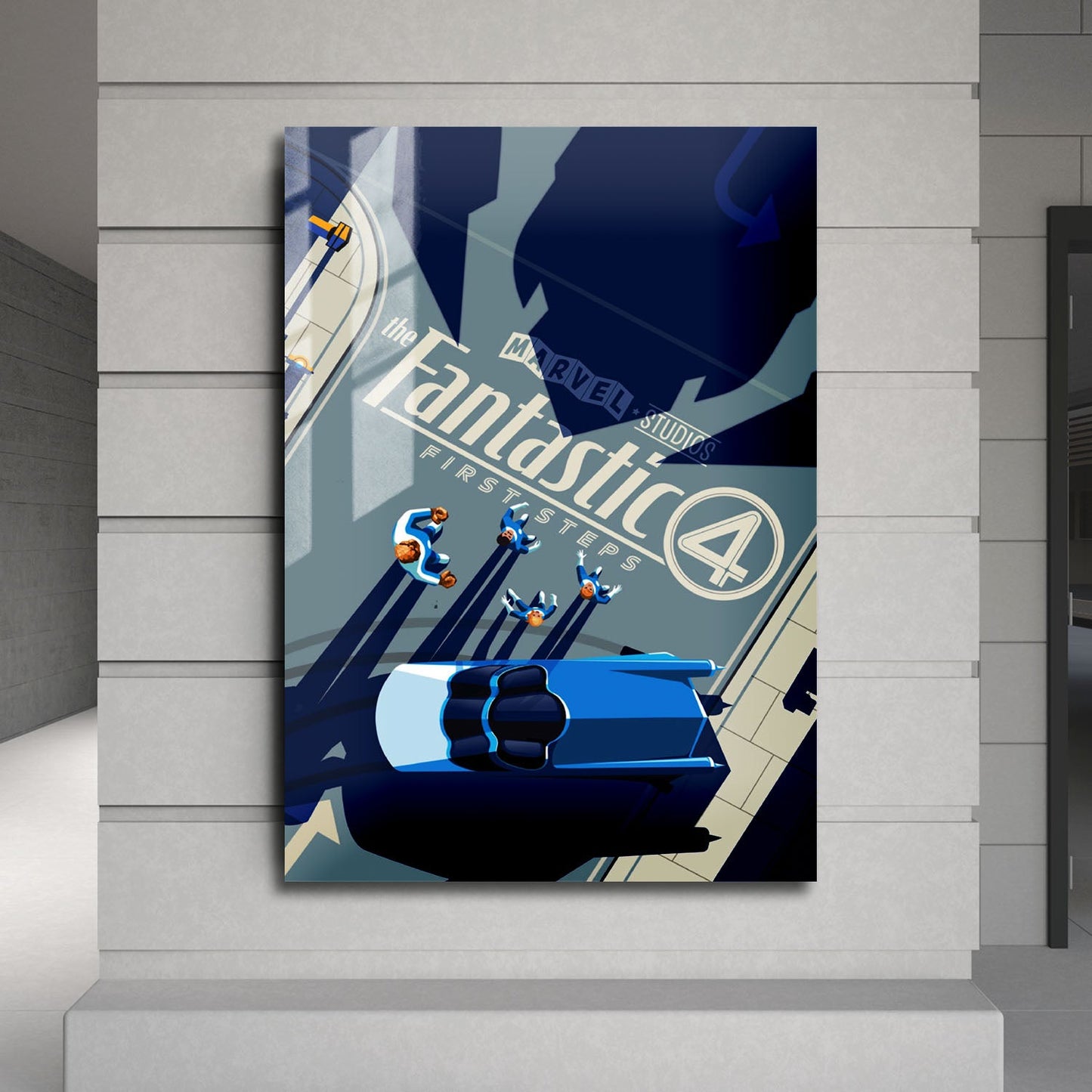 Flex Designs Metal Poster The Fantastic 4 First Steps Sketch 24 x 36" Home Goods - Movie 2005 Movie Metal Poster