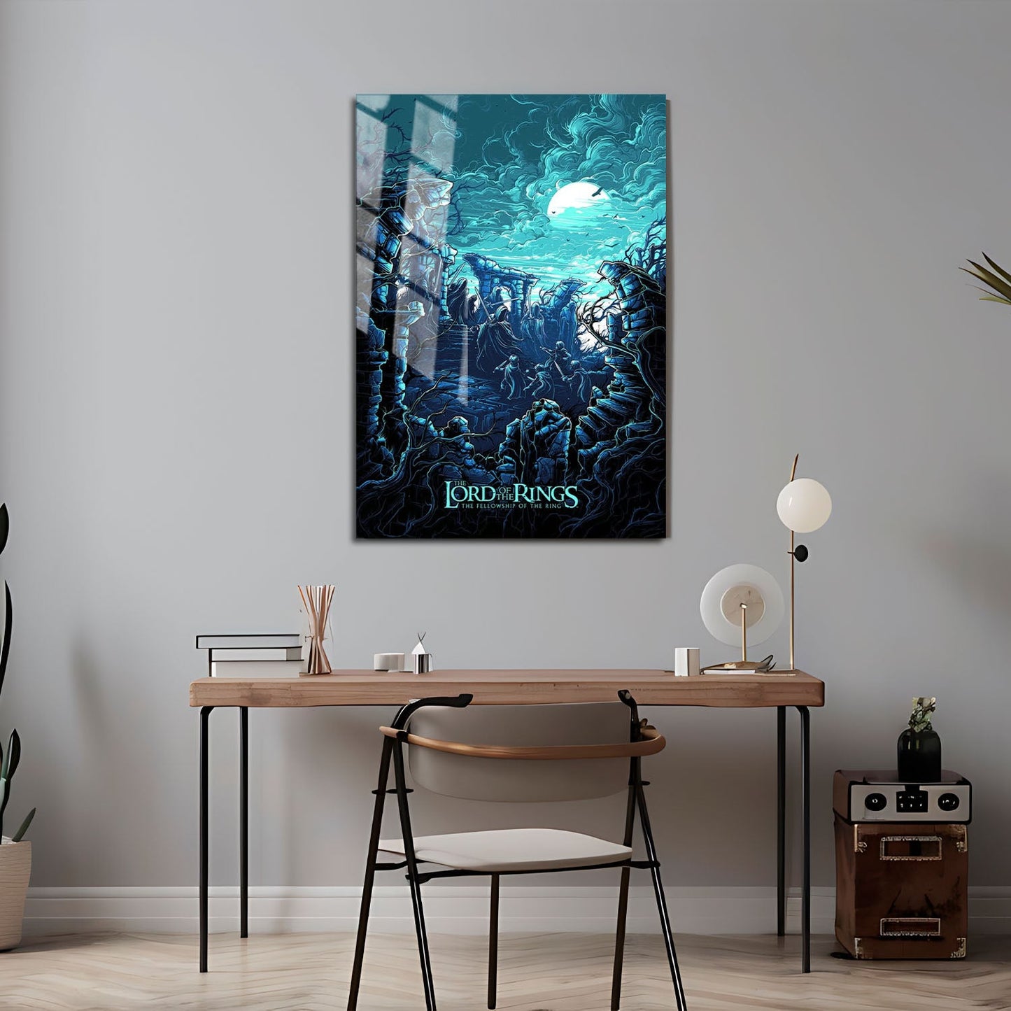 Flex Designs Metal Poster The Lord of the Rings The Fellowship of the Ring Sketch 24 x 36" Home Goods - Movie 2001 Movie Metal Poster
