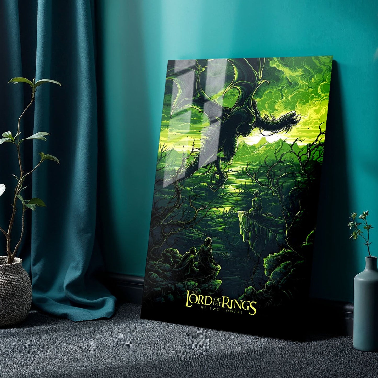 The Lord of the Rings The Two Towers Sketch Movie Metal Poster