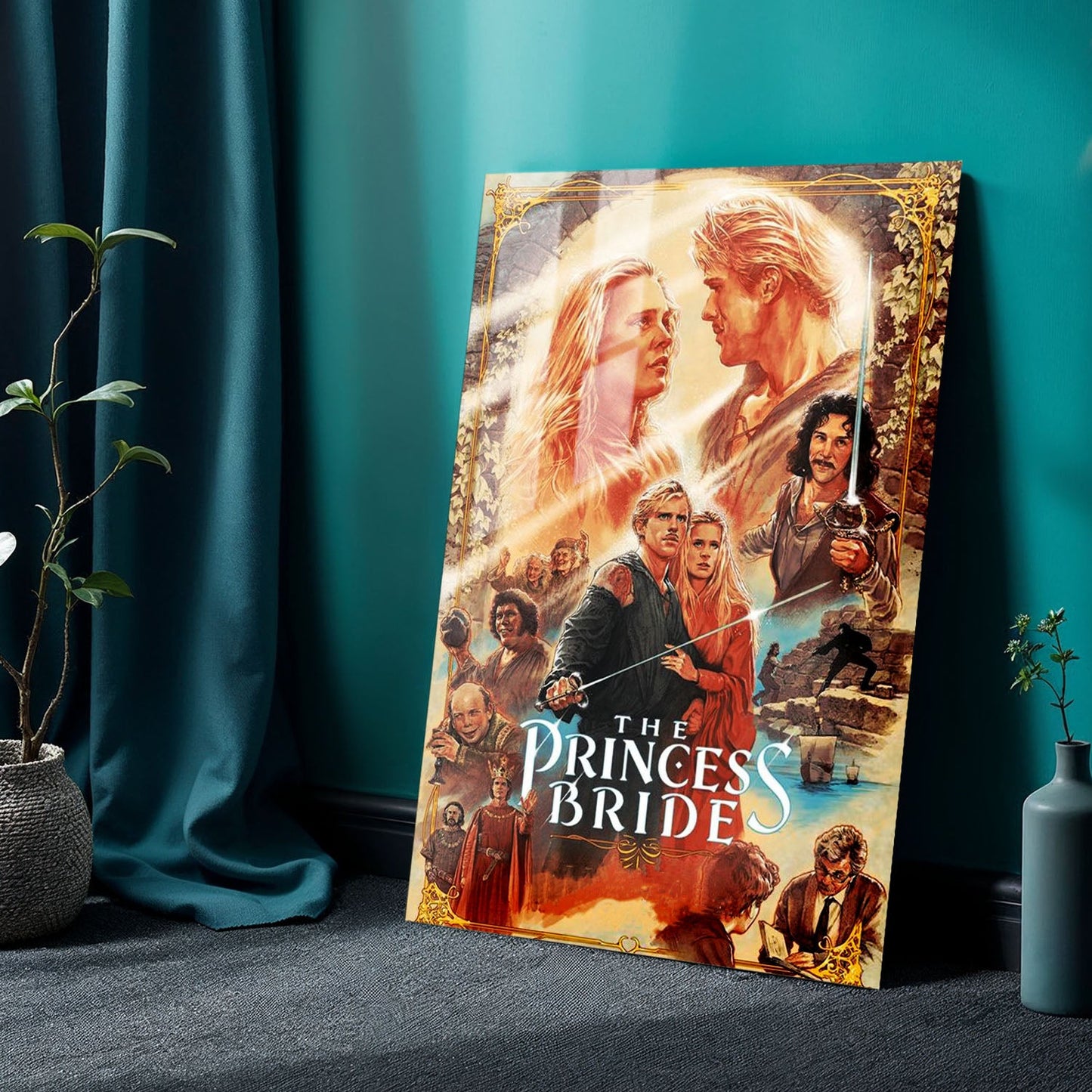 The Princess Bride Sketch Movie Metal Poster