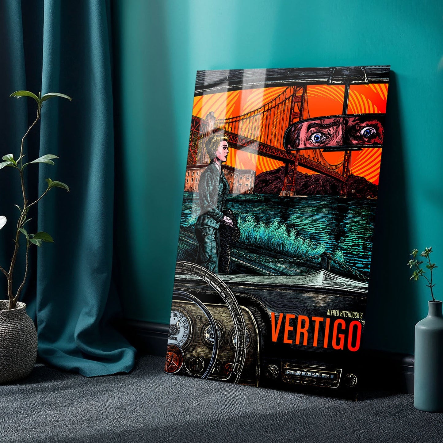 Vertigo Cartoon Movie Metal Poster
