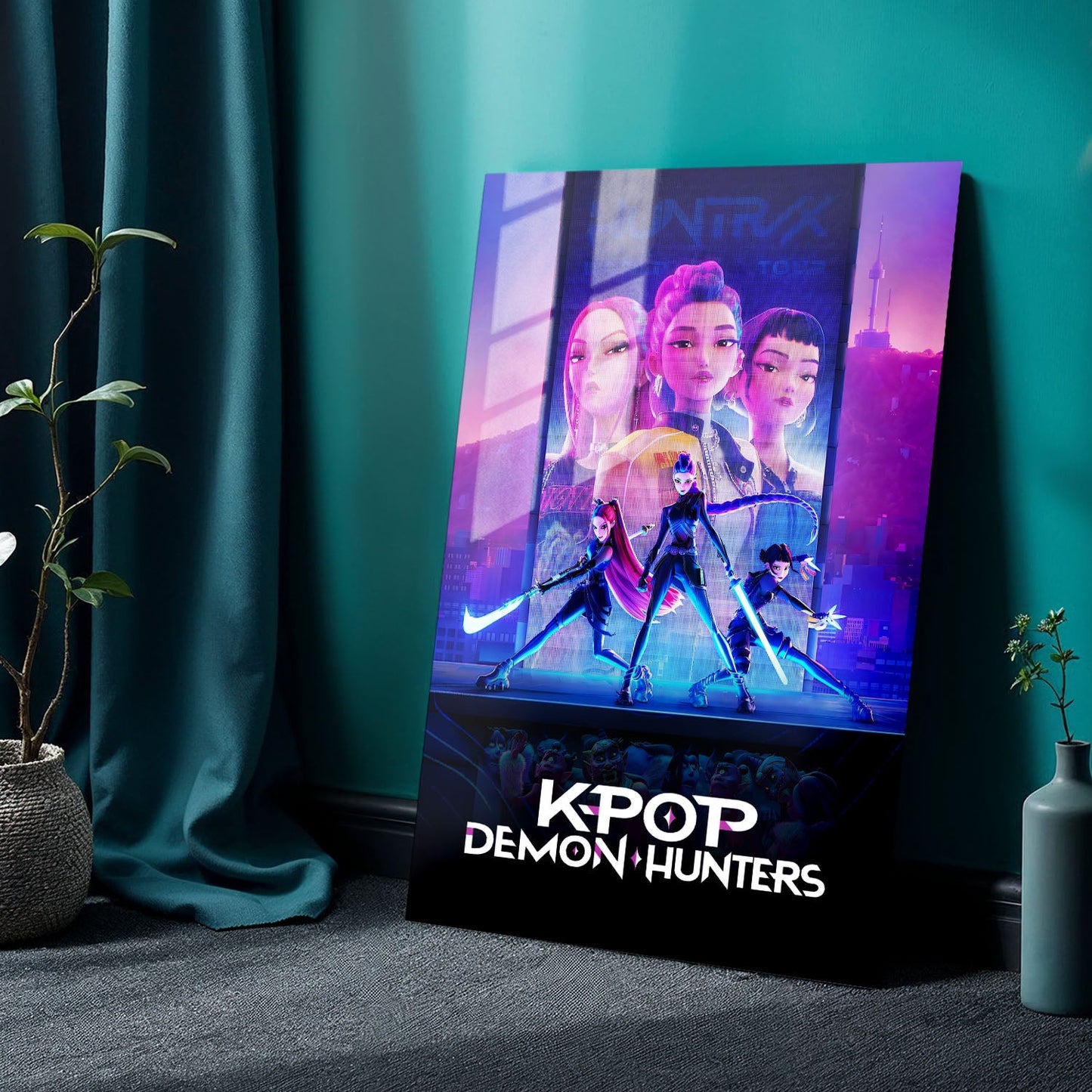 KPop Demon Hunters TV Show Metal Poster