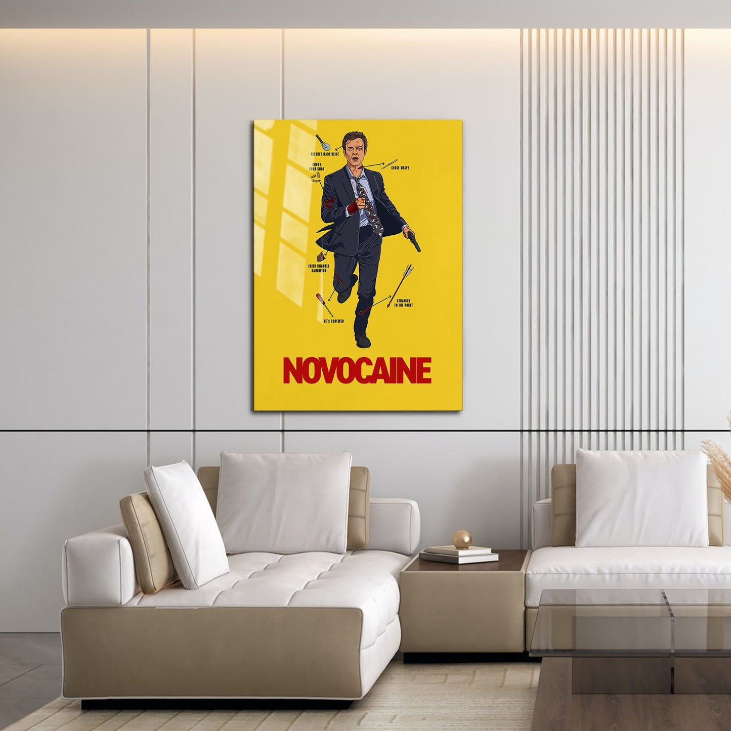 Flex Designs Metal Poster Novocaine 16 x 24" Home Goods - Movie 2001 Movie Metal Poster