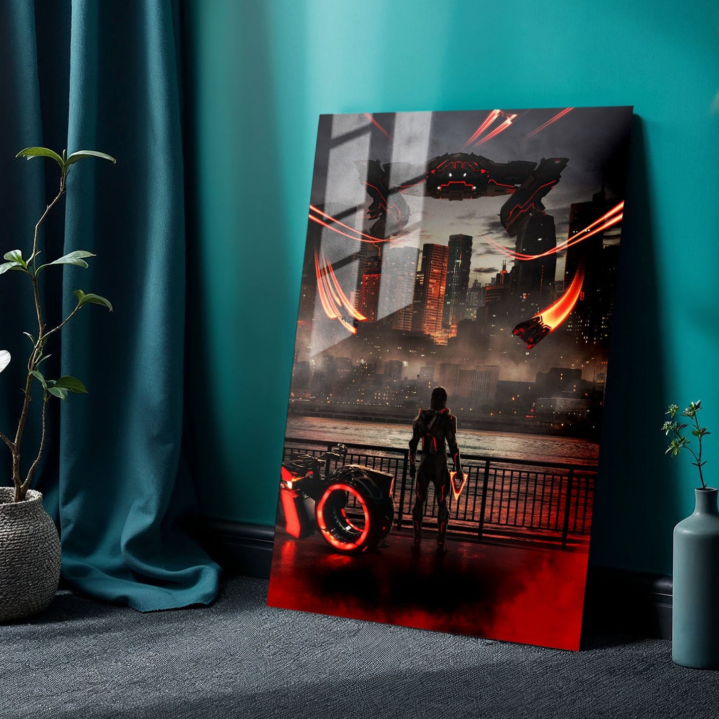 TRON Ares Alternate Movie Metal Poster