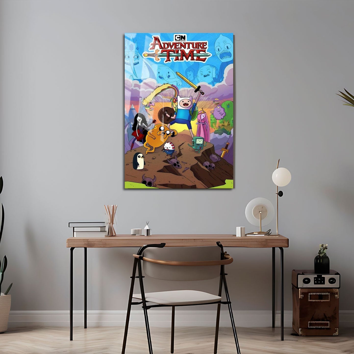 Flex Designs Metal Poster Adventure Time 24 x 36" Home Goods - TV Show 2010 TV Show Metal Poster