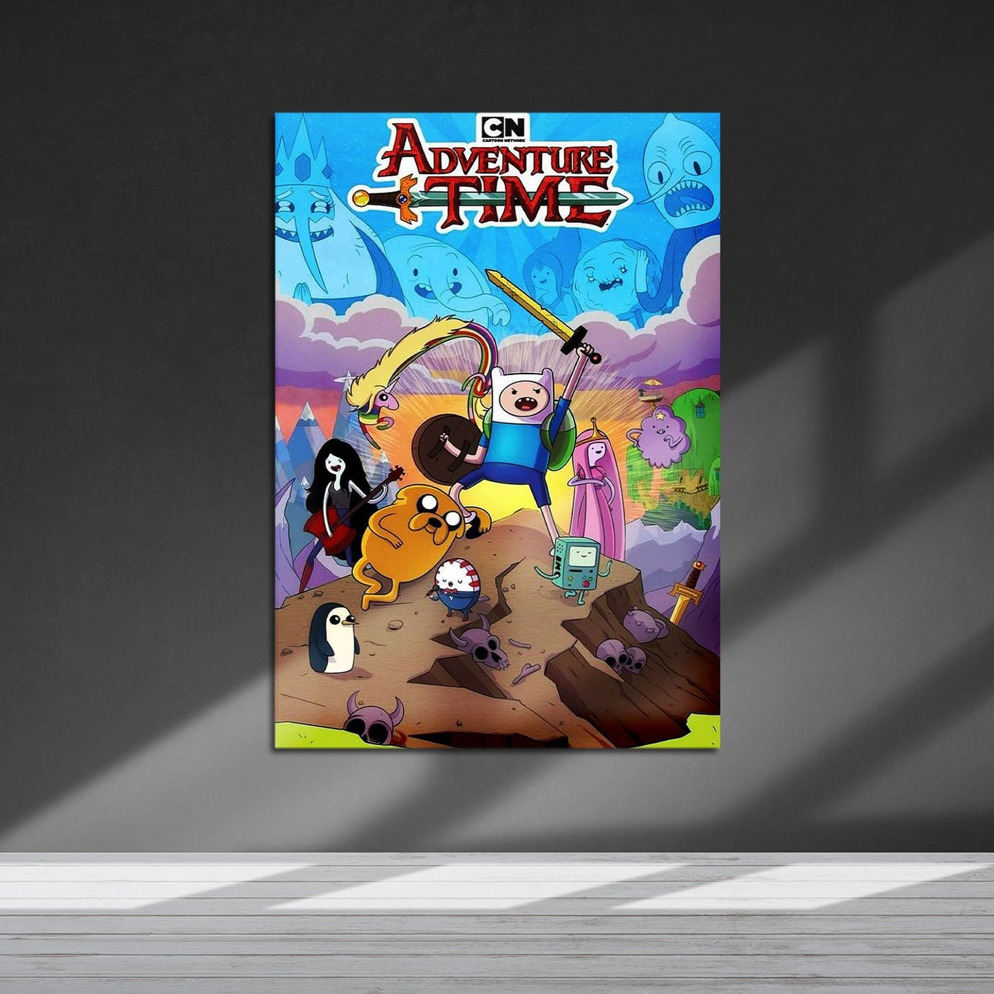 Flex Designs Metal Poster Adventure Time 5 x 7" Home Goods - TV Show 2010 TV Show Metal Poster
