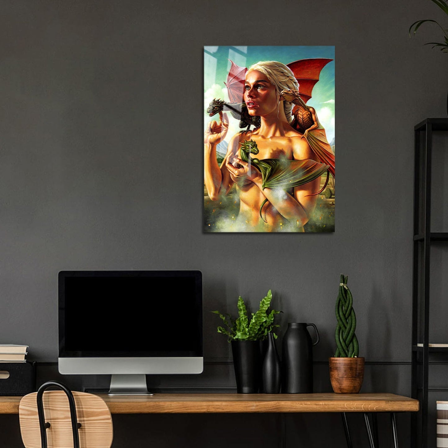 Flex Designs Metal Poster Game of Thrones Mother of Dragons 5 x 7" Home Goods - TV Show 2011 TV Show Metal Poster