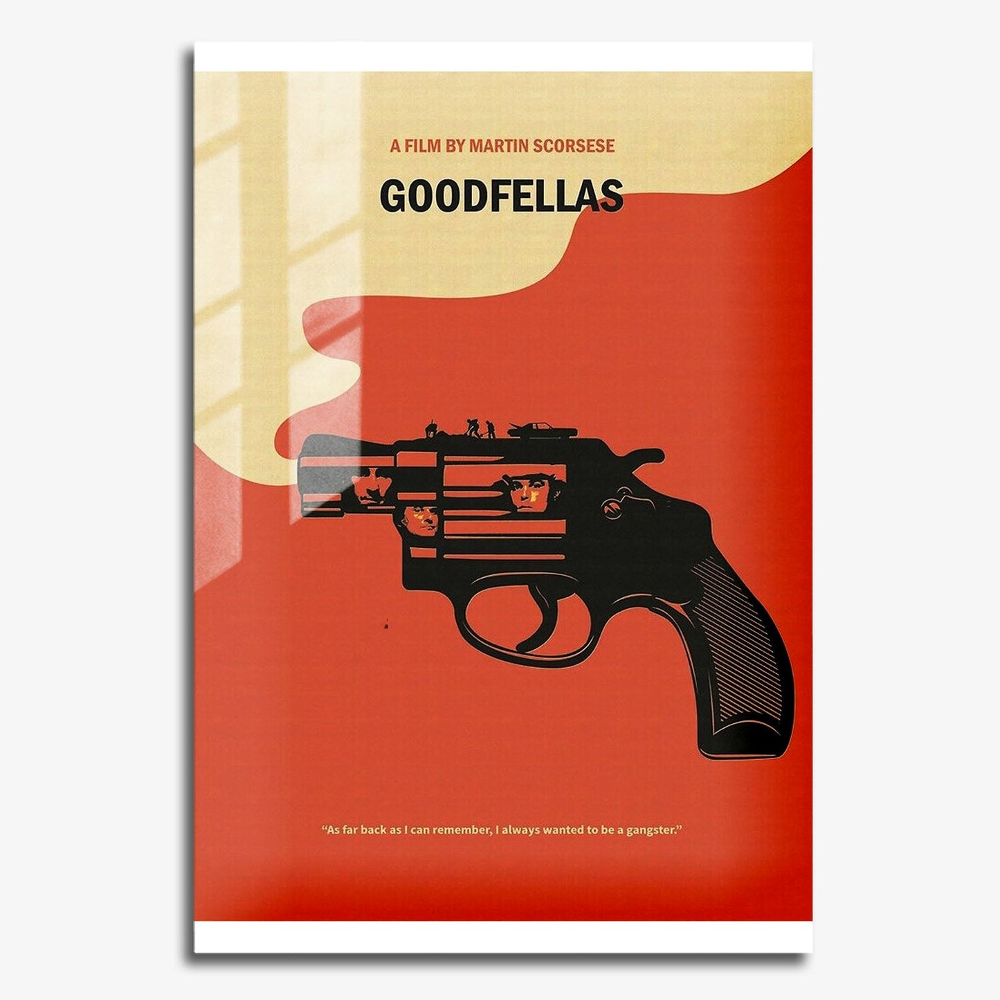 Flex Designs Metal Poster Goodfellas Minimalist 11 x 17" Home Goods - Movie 1990 Movie Metal Poster