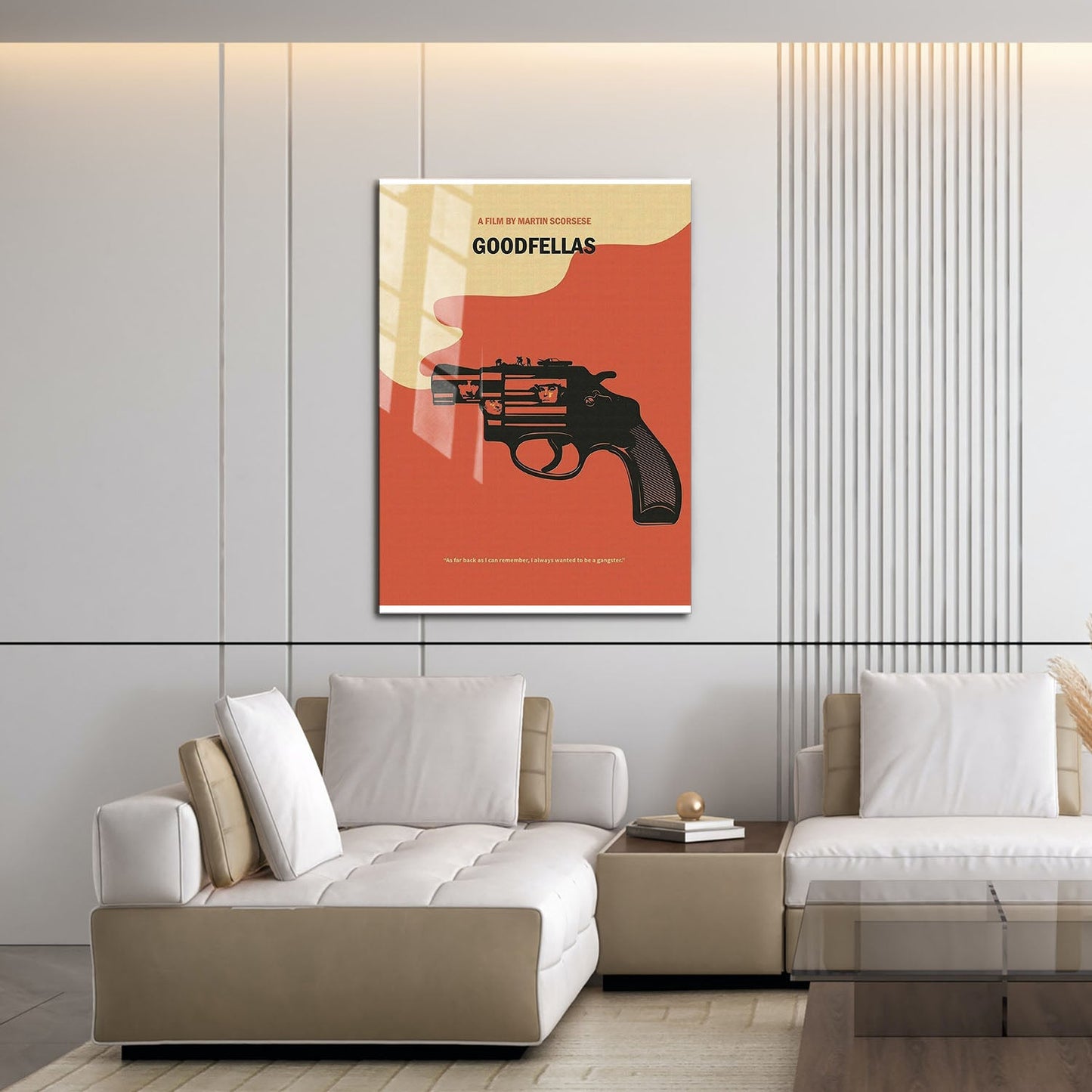 Flex Designs Metal Poster Goodfellas Minimalist 16 x 24" Home Goods - Movie 1990 Movie Metal Poster