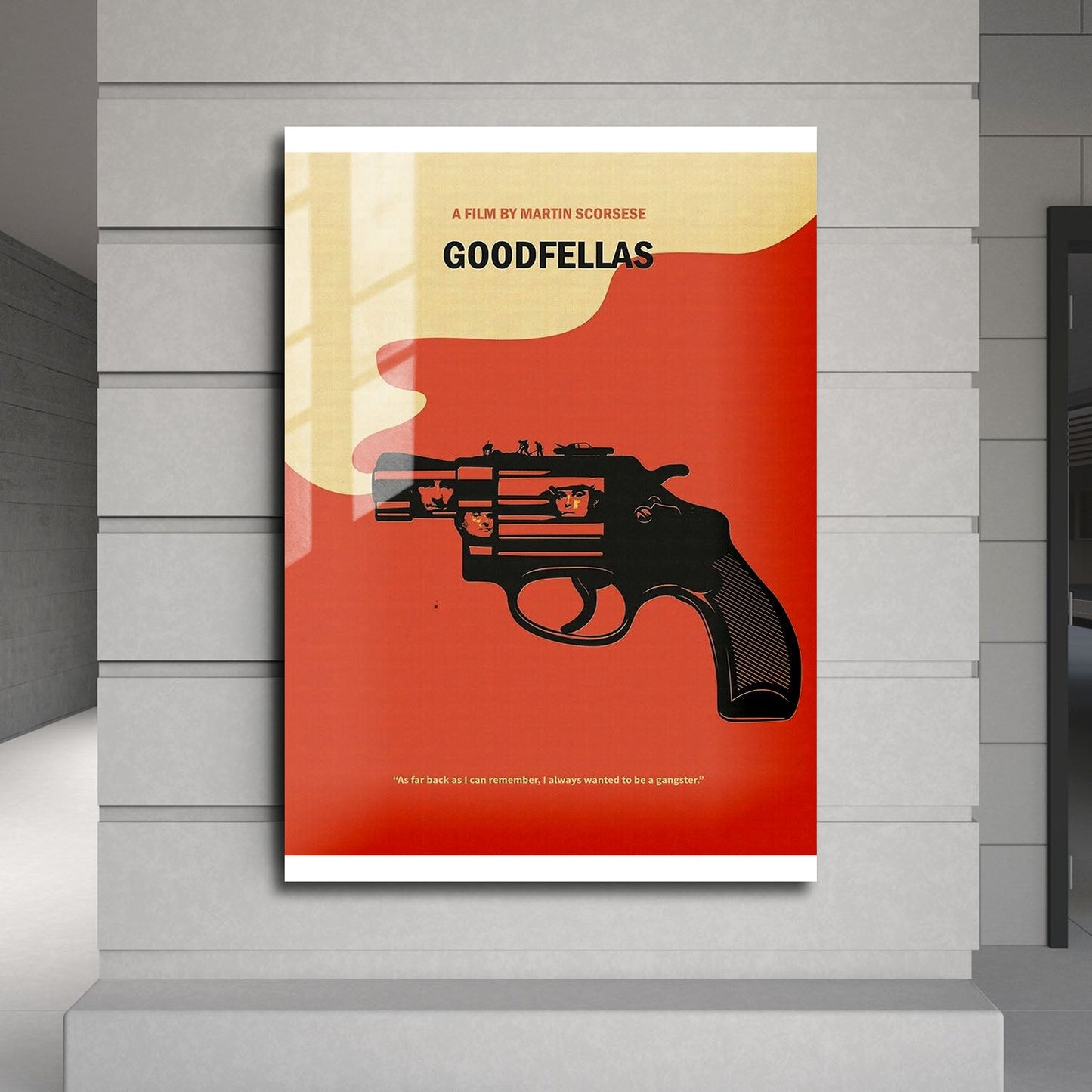 Flex Designs Metal Poster Goodfellas Minimalist 24 x 36" Home Goods - Movie 1990 Movie Metal Poster