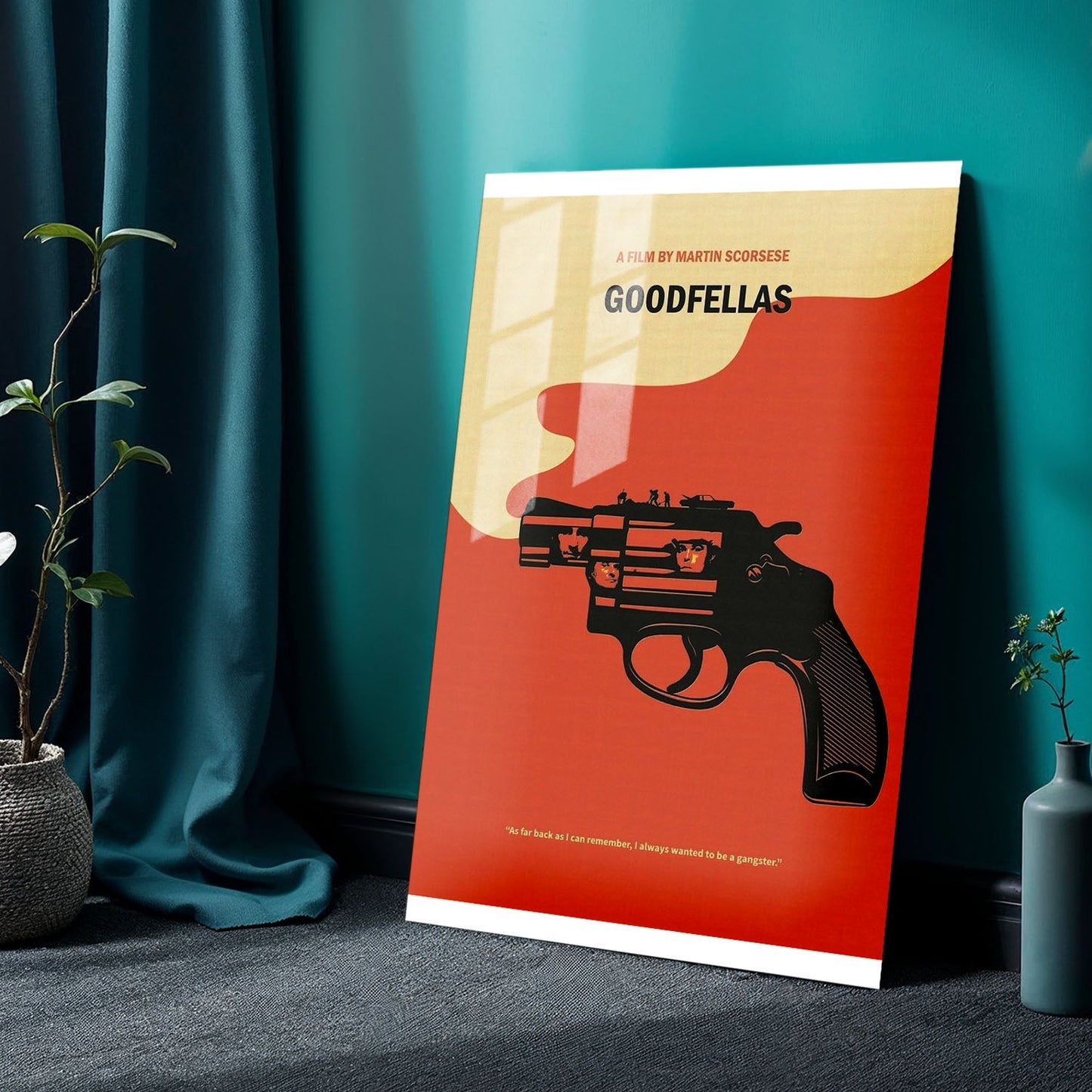 Goodfellas Minimalist Movie Metal Poster