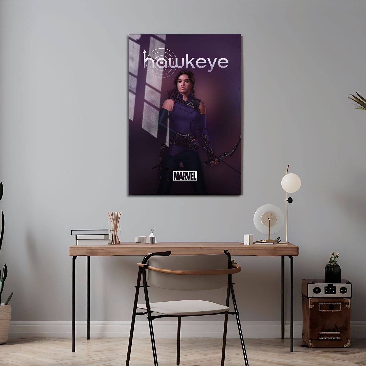 Flex Designs Metal Poster Hawkeye Hailey Minimalist 24 x 36" Home Goods - TV Show 2021 TV Show Metal Poster