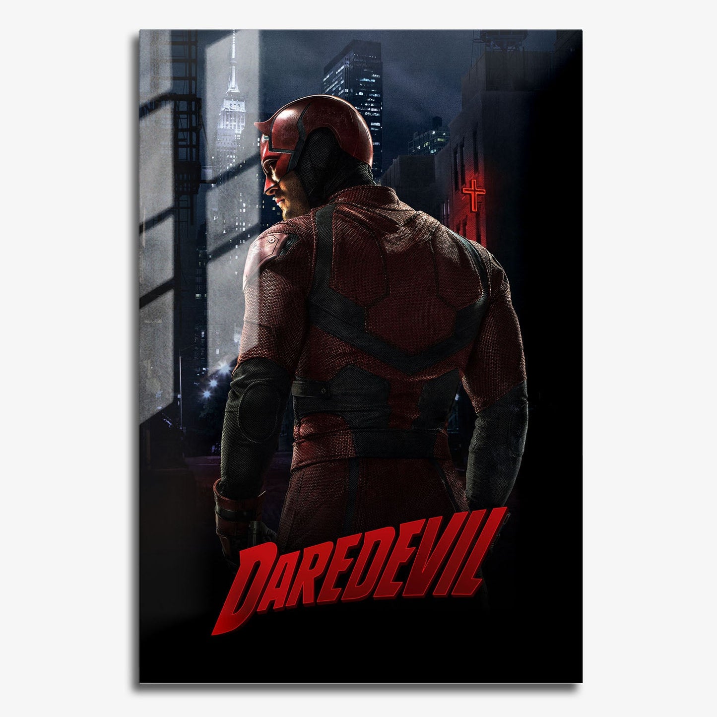 Flex Designs Metal Poster Marvels Daredevil 11 x 17" Home Goods - TV Show 2025 TV Show Metal Poster