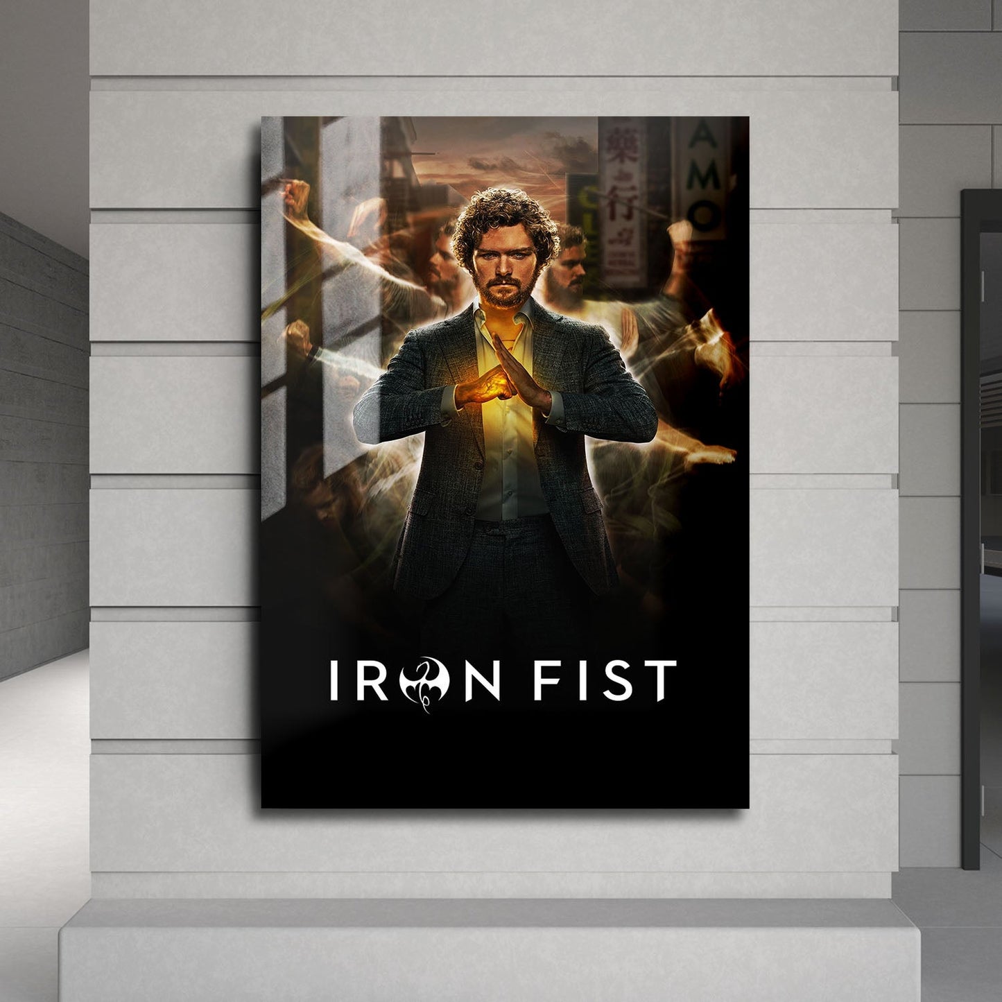 Flex Designs Metal Poster Marvels Iron Fist 24 x 36" Home Goods - TV Show 2017 TV Show Metal Poster
