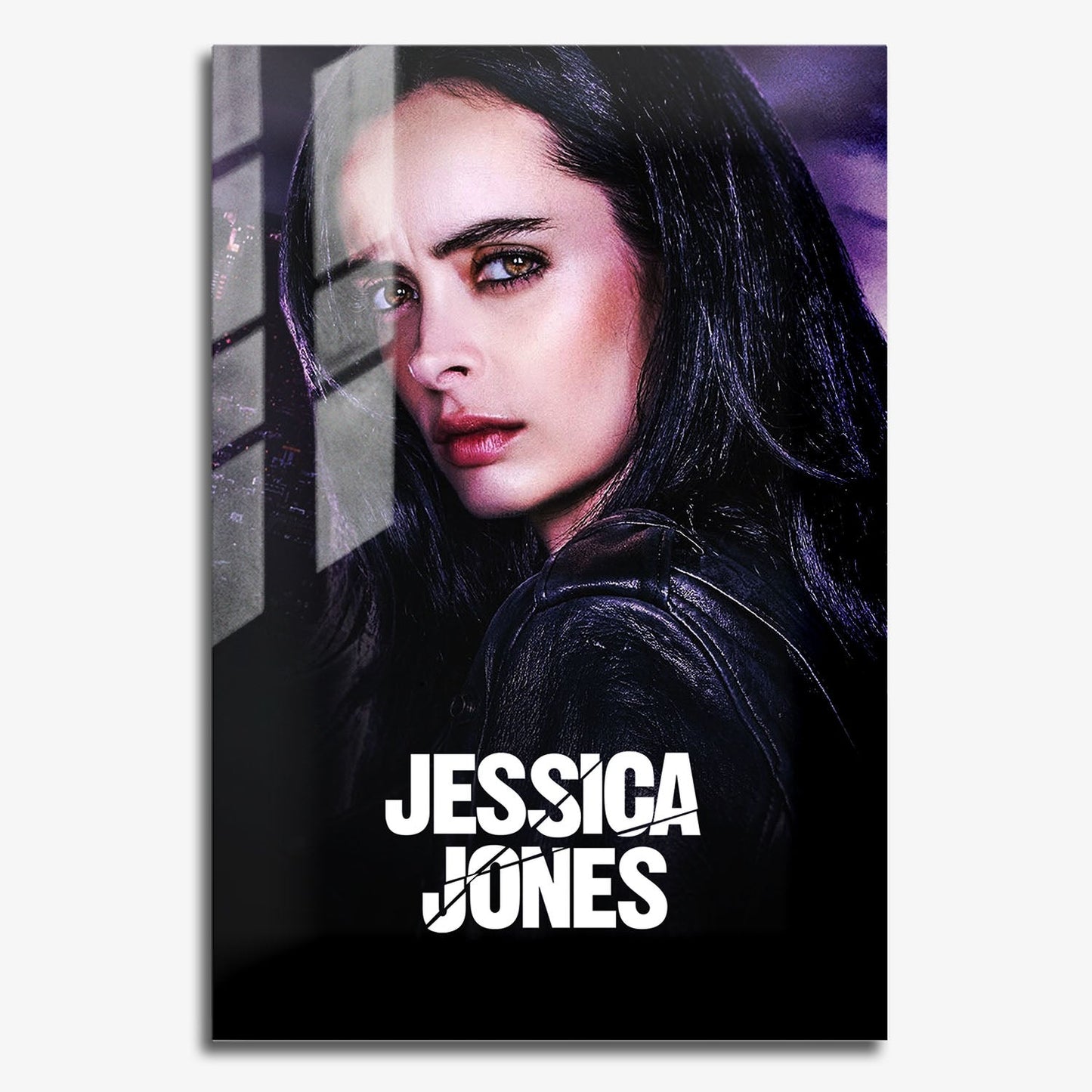 Flex Designs Metal Poster Marvels Jessica Jones 11 x 17" Home Goods - TV Show 2015 TV Show Metal Poster