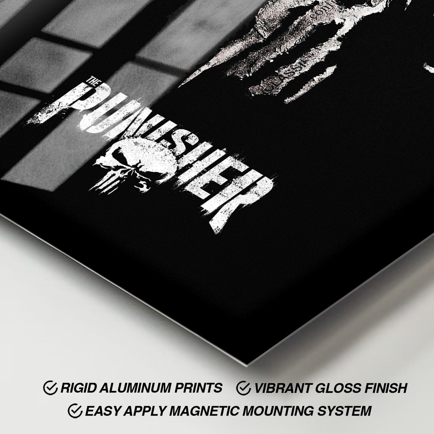 Flex Designs Metal Poster Marvels The Punisher 11 x 17" Home Goods - TV Show 2017 TV Show Metal Poster