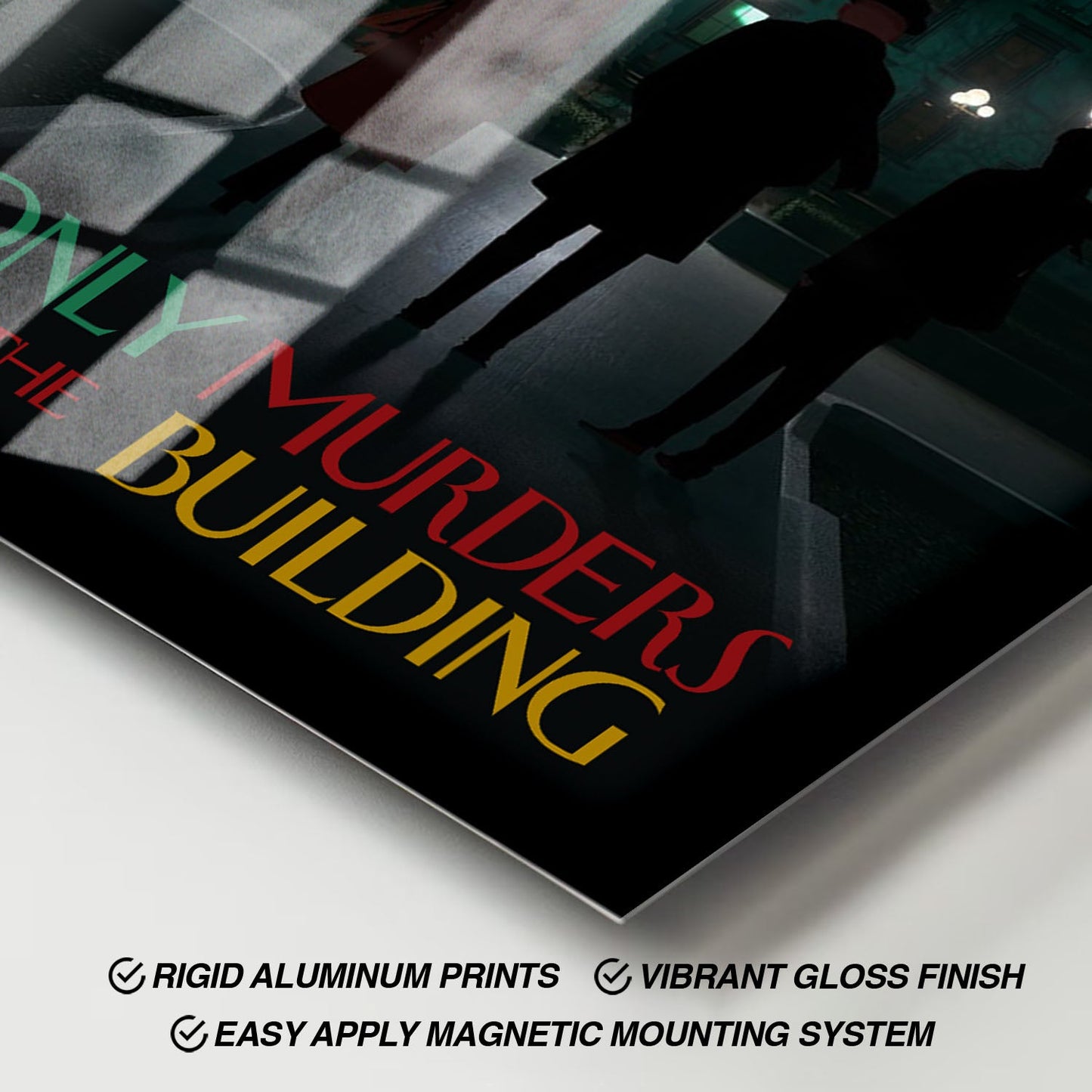 Flex Designs Metal Poster Only Murders in the Building Minimalist 11 x 17" Home Goods - TV Show 2021 TV Show Metal Poster