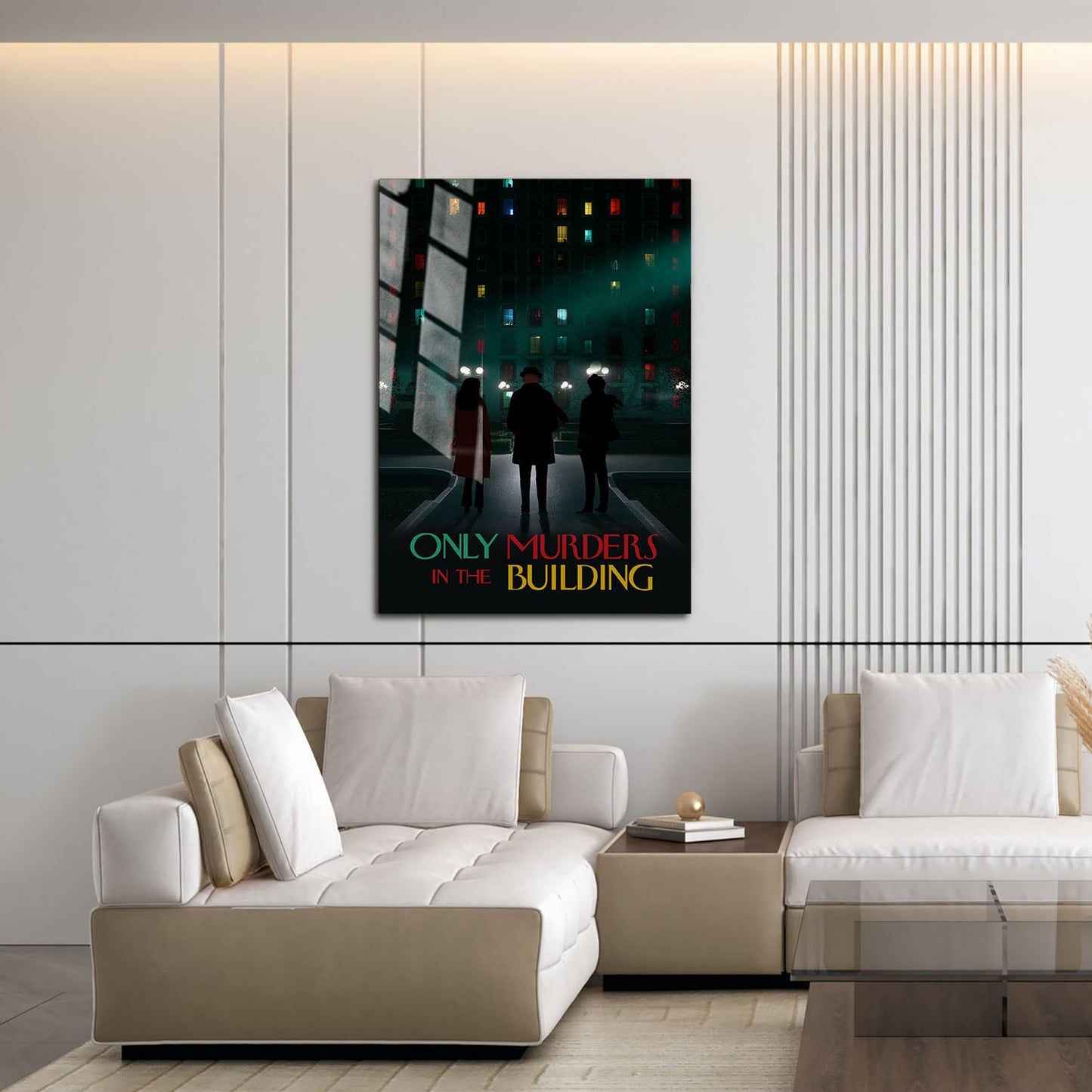 Flex Designs Metal Poster Only Murders in the Building Minimalist 16 x 24" Home Goods - TV Show 2021 TV Show Metal Poster