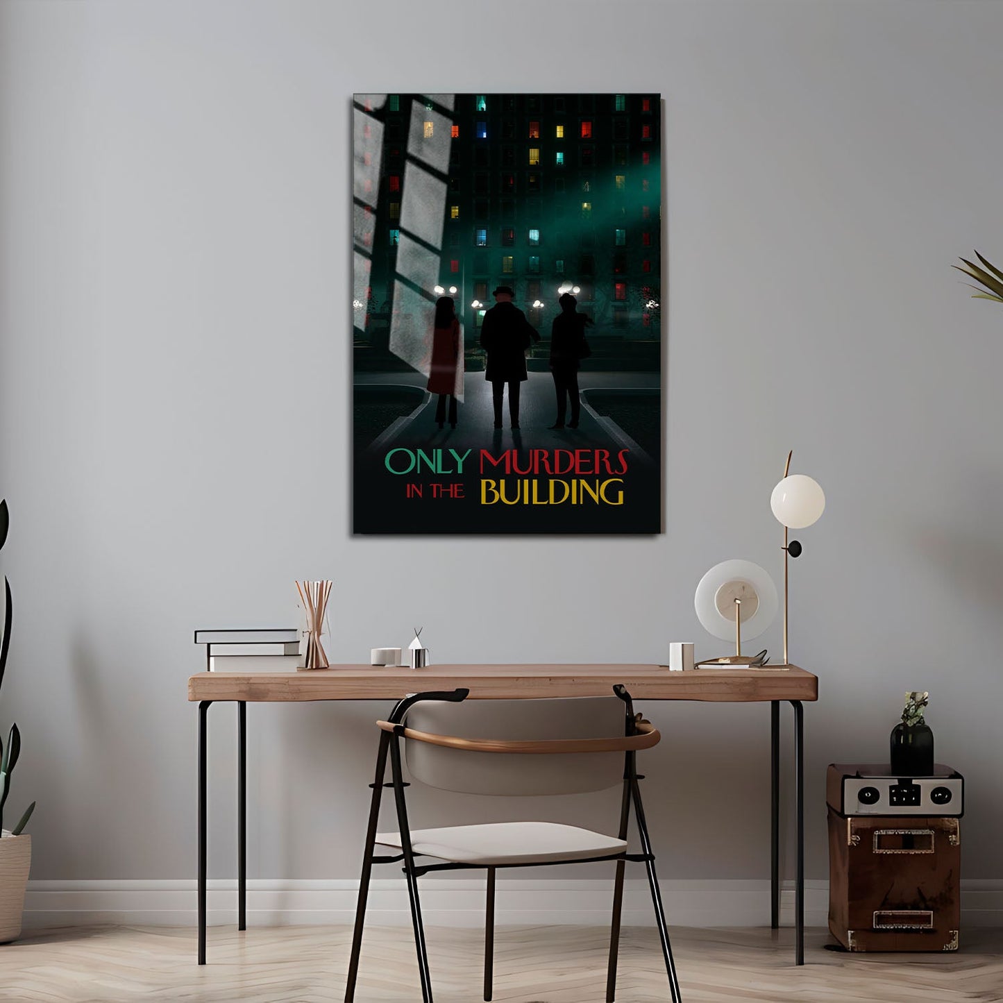 Flex Designs Metal Poster Only Murders in the Building Minimalist 24 x 36" Home Goods - TV Show 2021 TV Show Metal Poster