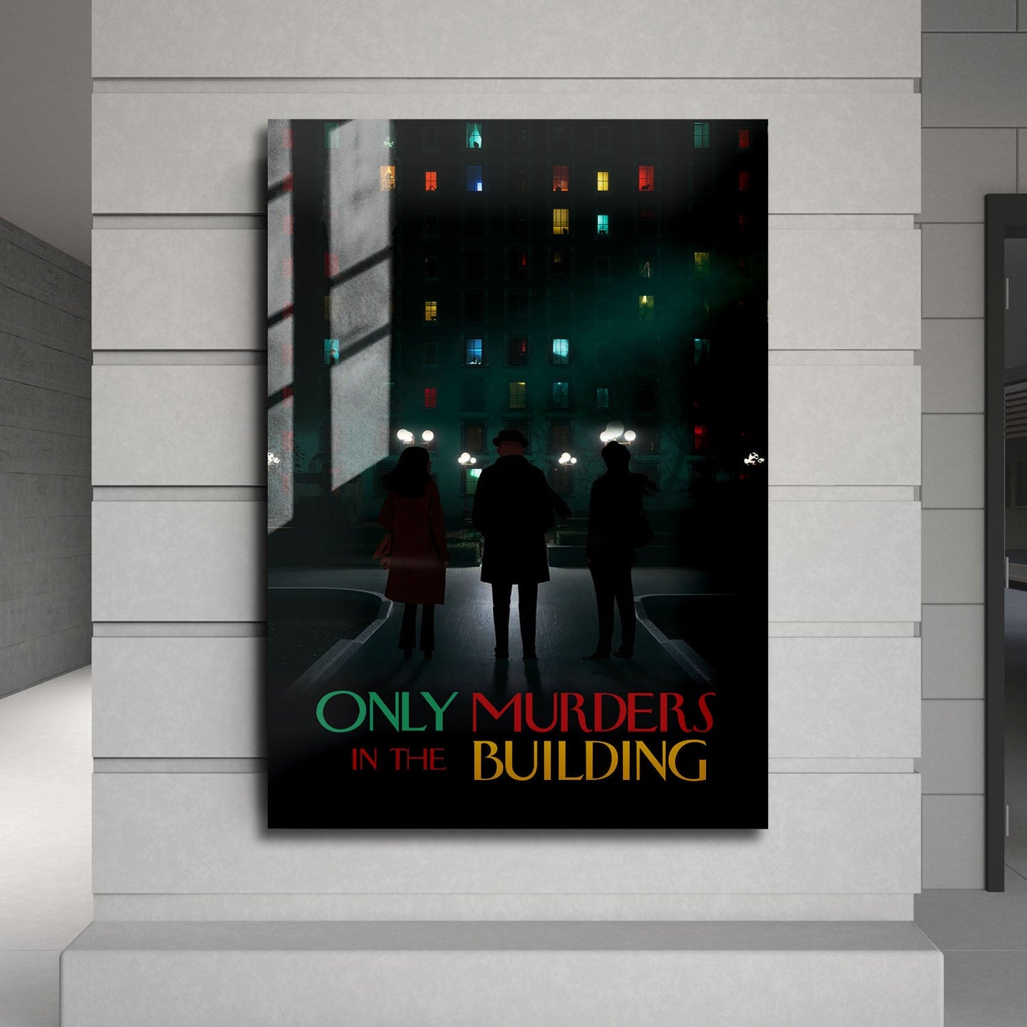 Flex Designs Metal Poster Only Murders in the Building Minimalist 24 x 36" Home Goods - TV Show 2021 TV Show Metal Poster