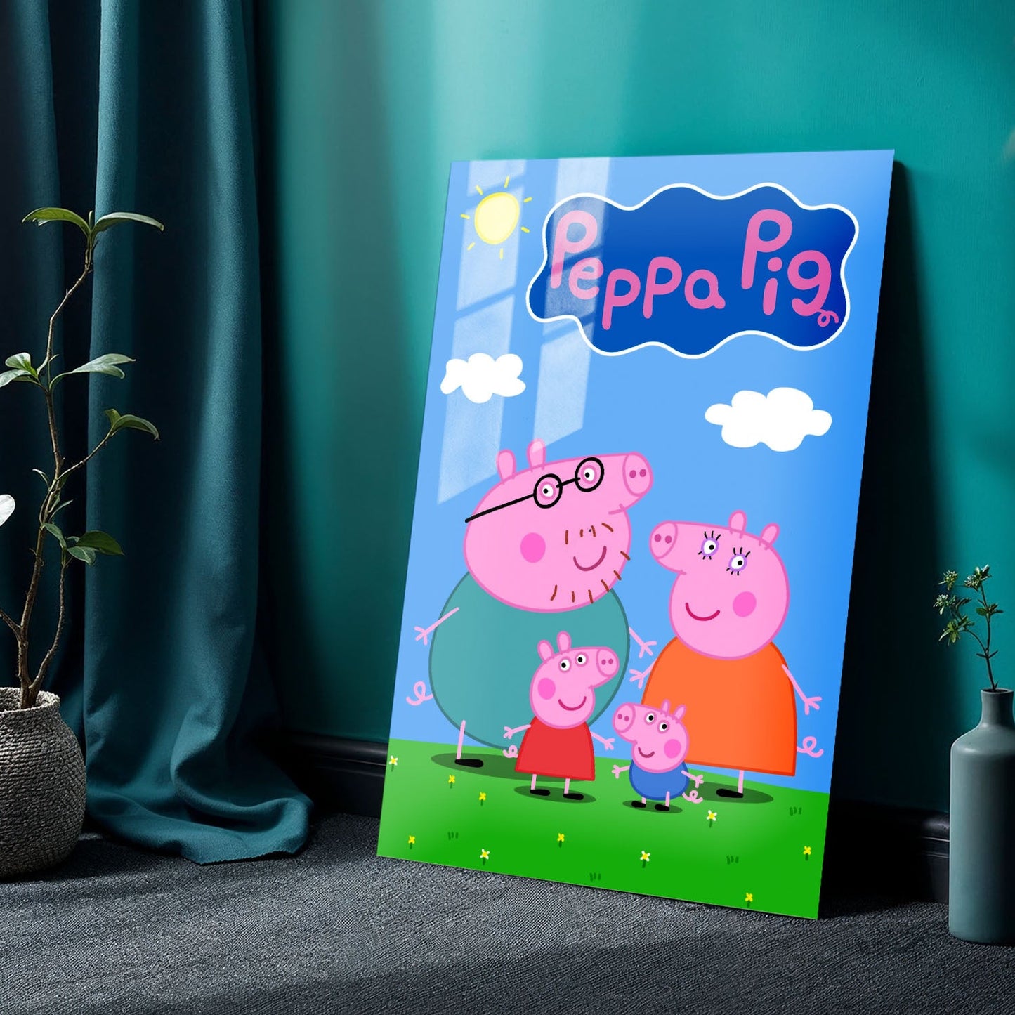 Peppa Pig TV Show Metal Poster