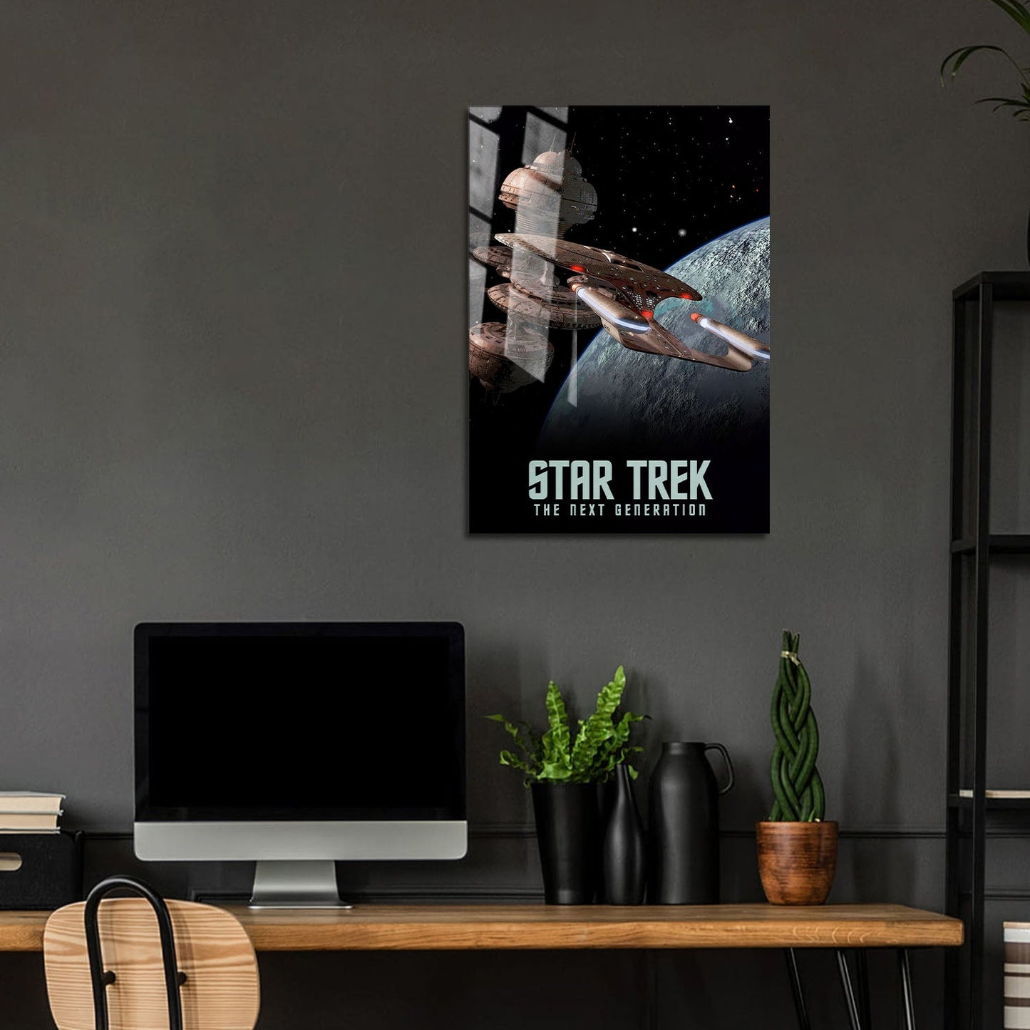 Flex Designs Metal Poster Star Trek The Next Generation 5 x 7" Home Goods - TV Show 1987 TV Show Metal Poster