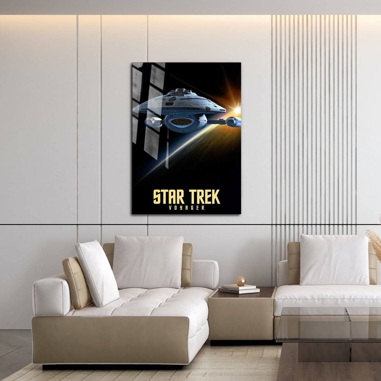 Flex Designs Metal Poster Star Trek Voyager 16 x 24" Home Goods - TV Show 1995 TV Show Metal Poster