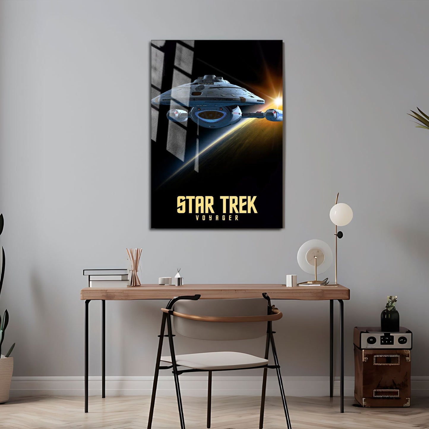 Flex Designs Metal Poster Star Trek Voyager 24 x 36" Home Goods - TV Show 1995 TV Show Metal Poster