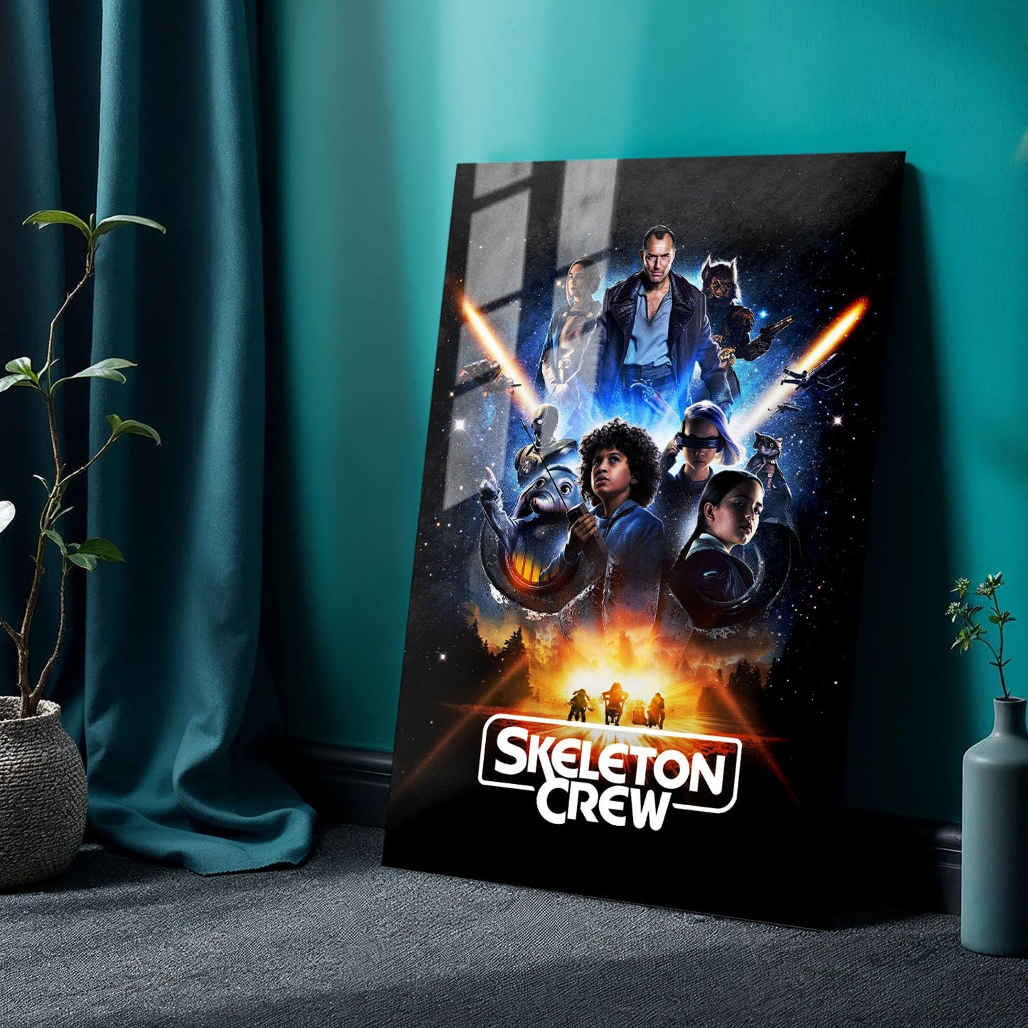 Star Wars Skeleton Crew TV Show Metal Poster