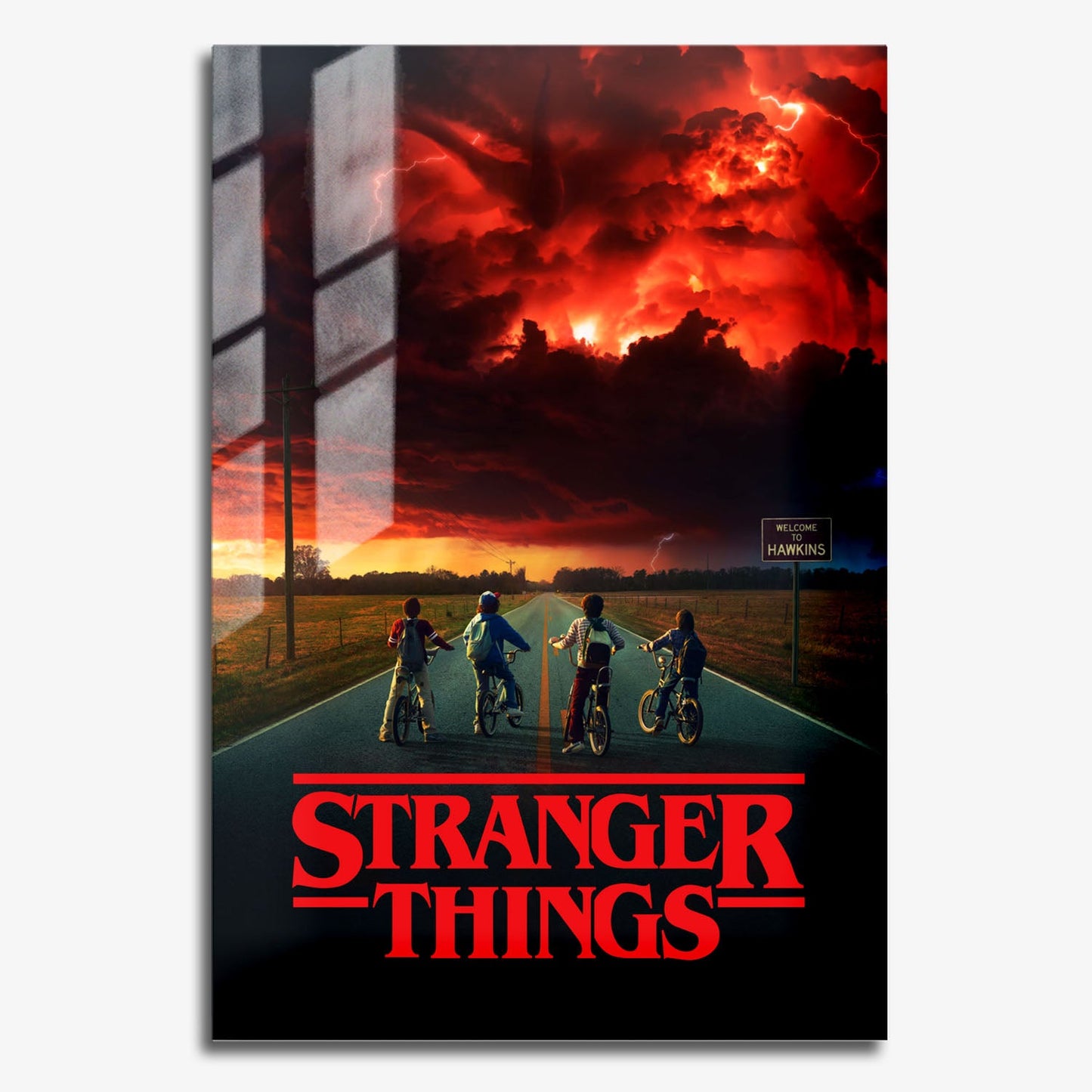 Flex Designs Metal Poster Stranger Things Theatrical 11 x 17" Home Goods - TV Show 2016 TV Show Metal Poster