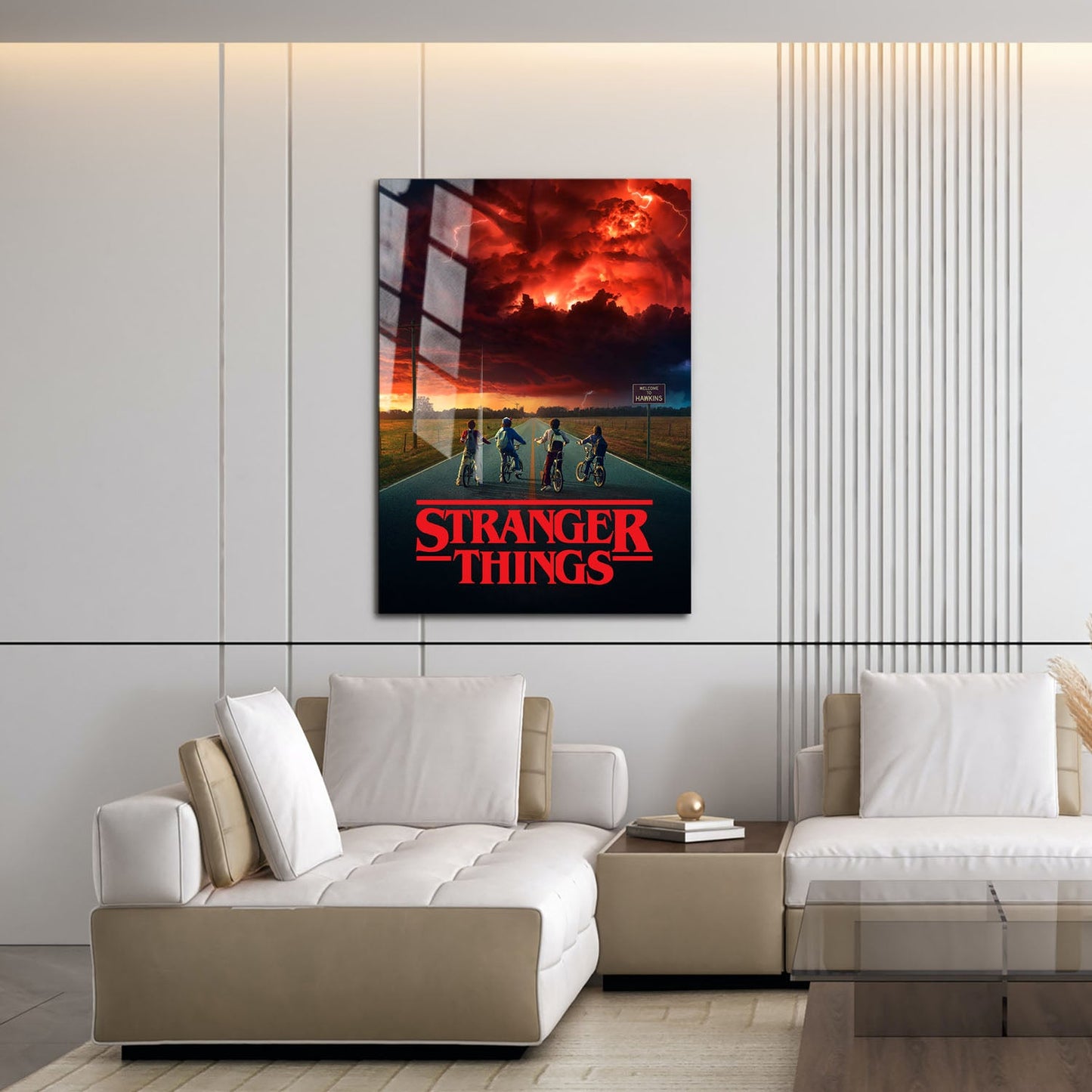 Flex Designs Metal Poster Stranger Things Theatrical 16 x 24" Home Goods - TV Show 2016 TV Show Metal Poster