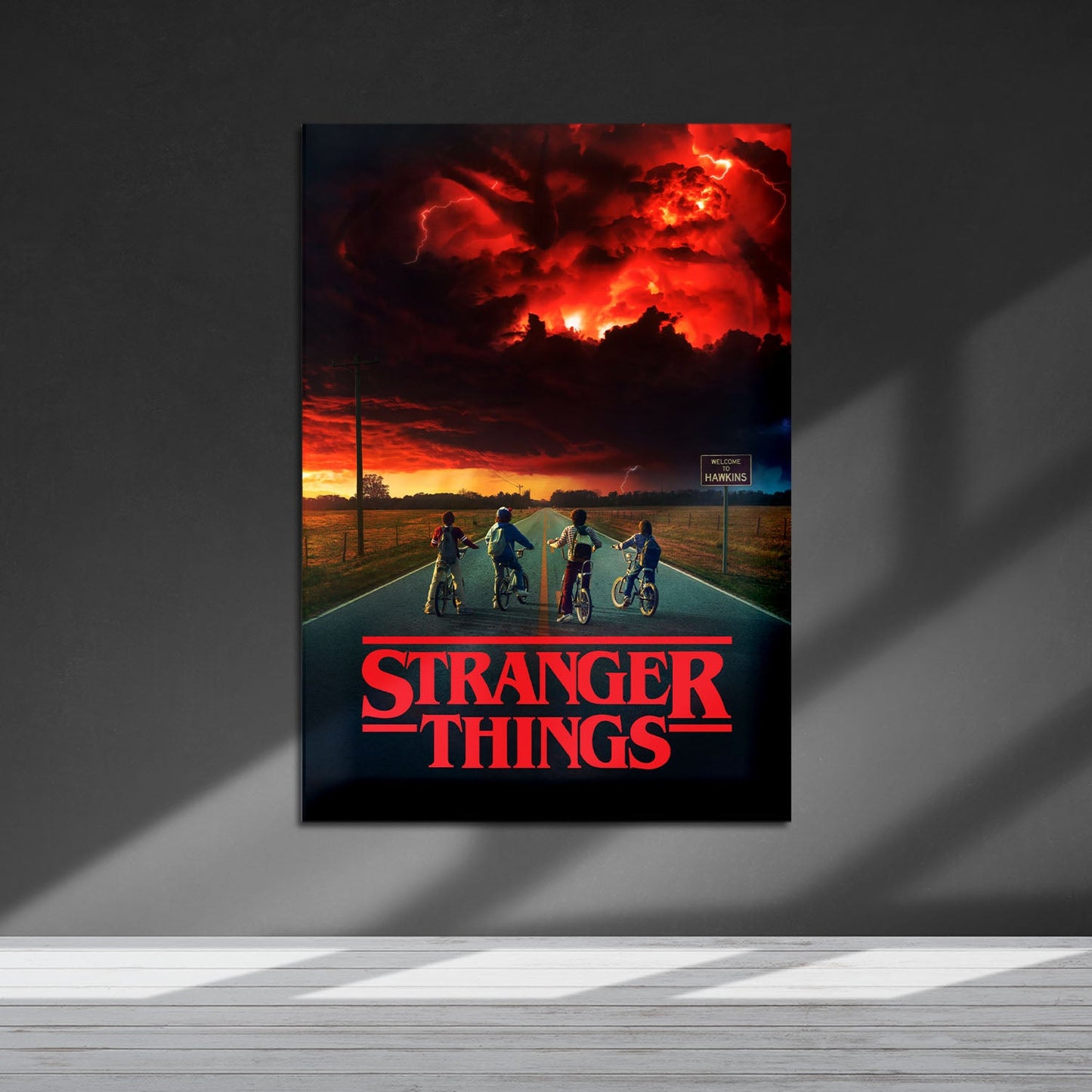 Flex Designs Metal Poster Stranger Things Theatrical 5 x 7" Home Goods - TV Show 2016 TV Show Metal Poster