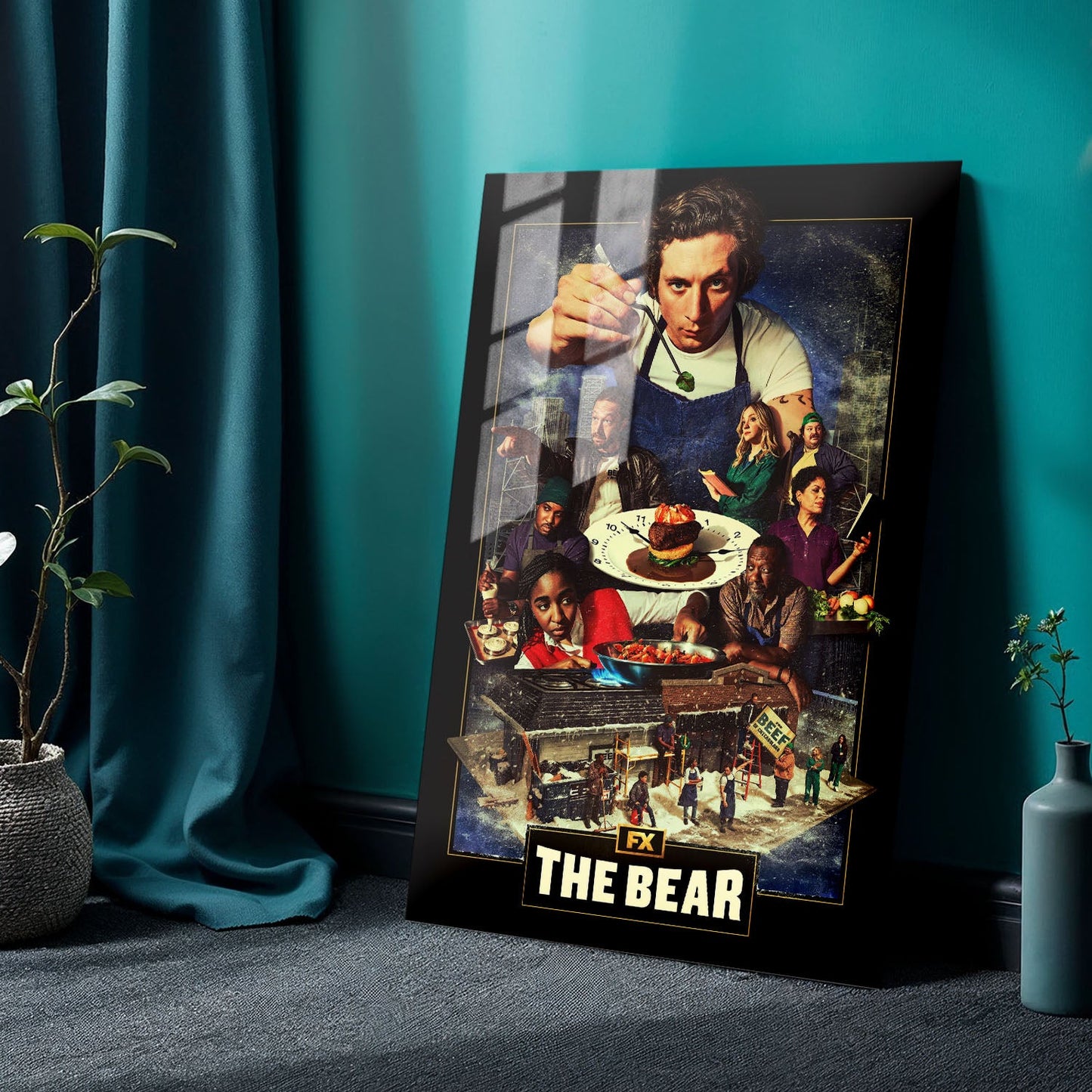 The Bear Key Art TV Show Metal Poster