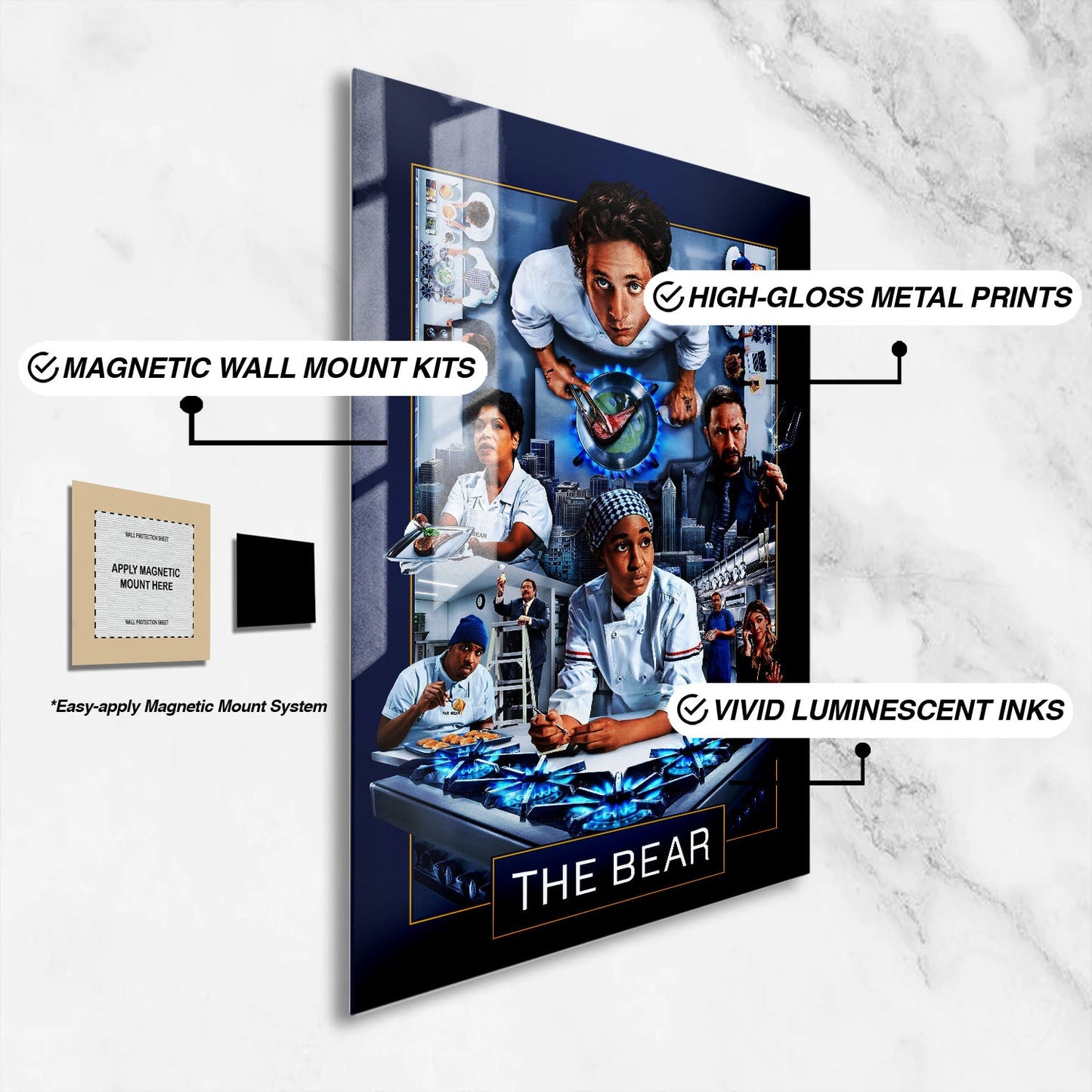 Flex Designs Metal Poster The Bear 16 x 24" Home Goods - TV Show 2022 TV Show Metal Poster