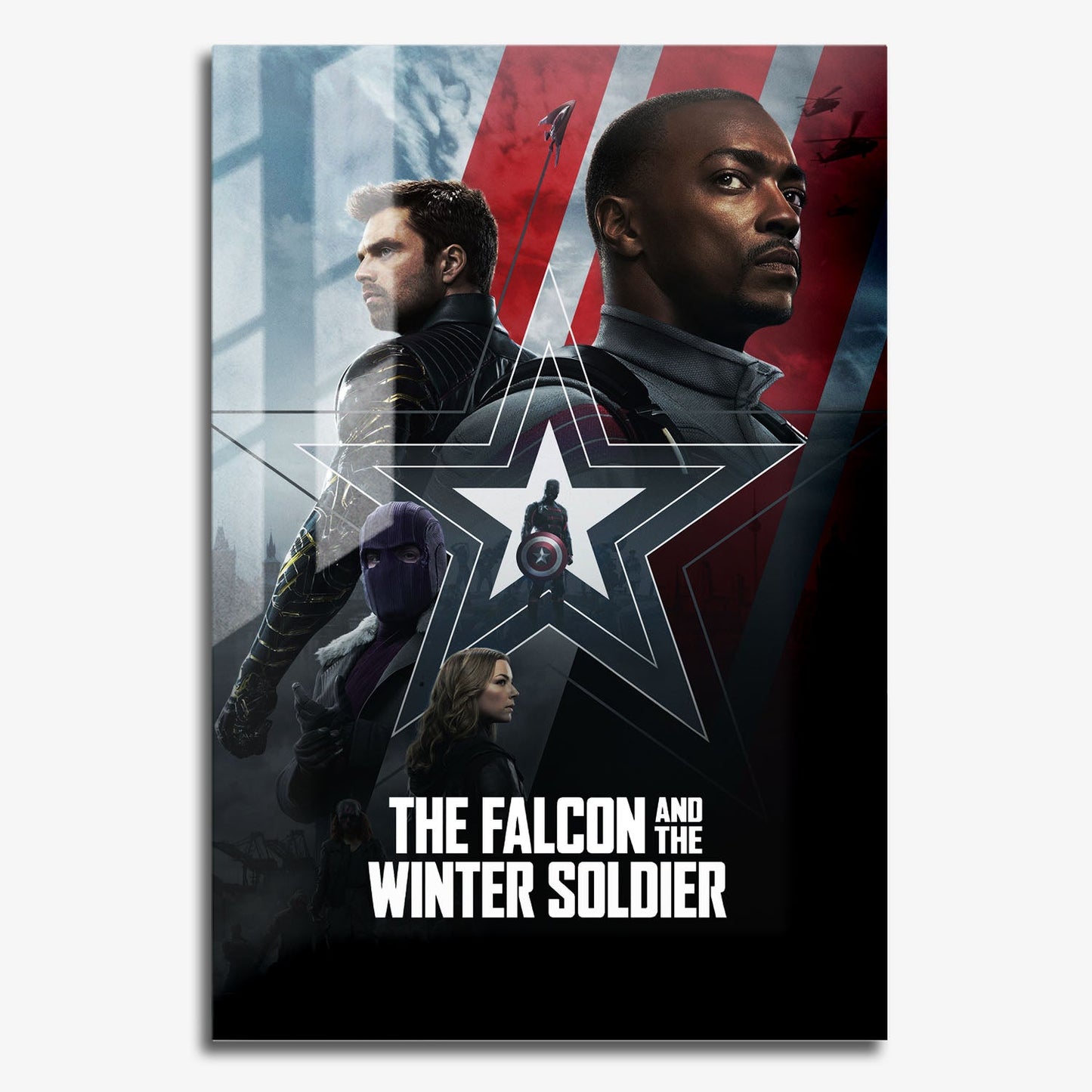 Flex Designs Metal Poster The Falcon and the Winter Soldier Alternate 11 x 17" Home Goods - TV Show 2021 TV Show Metal Poster