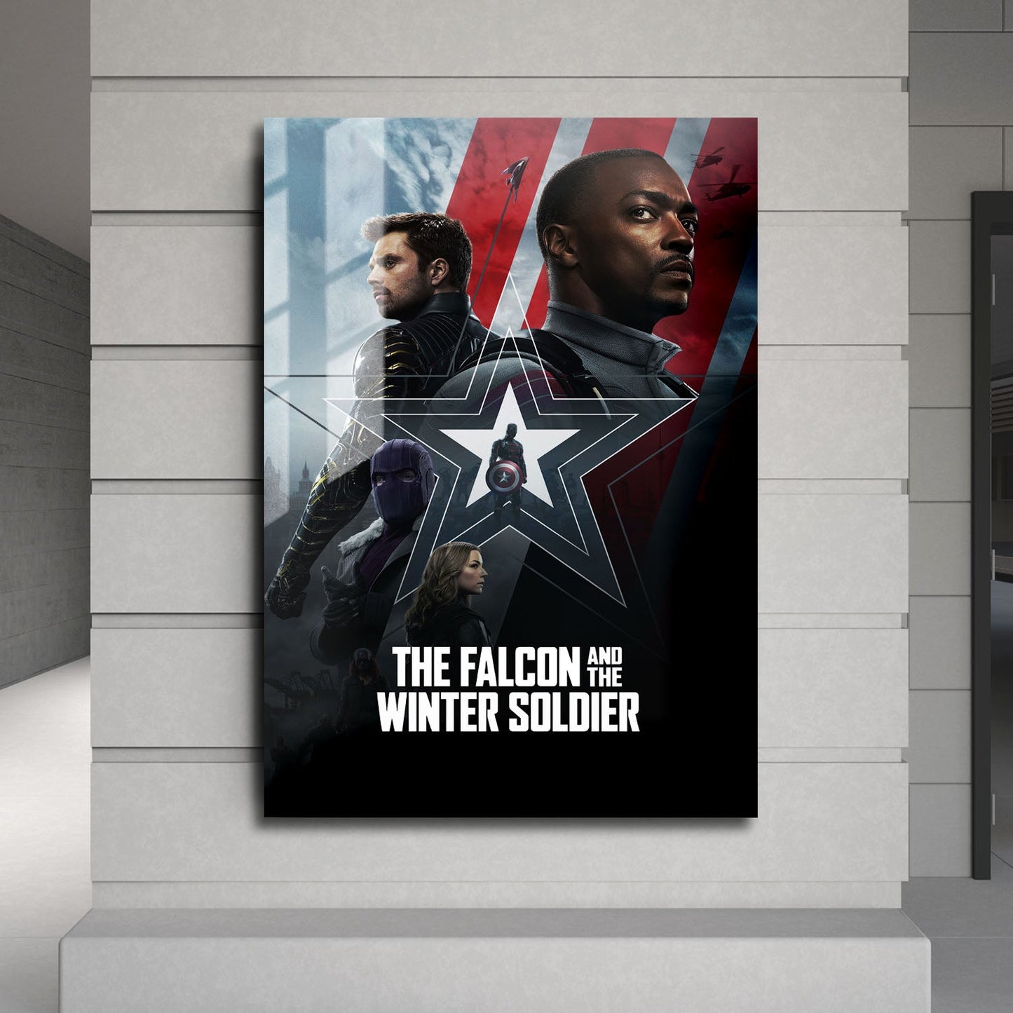 Flex Designs Metal Poster The Falcon and the Winter Soldier Alternate 24 x 36" Home Goods - TV Show 2021 TV Show Metal Poster