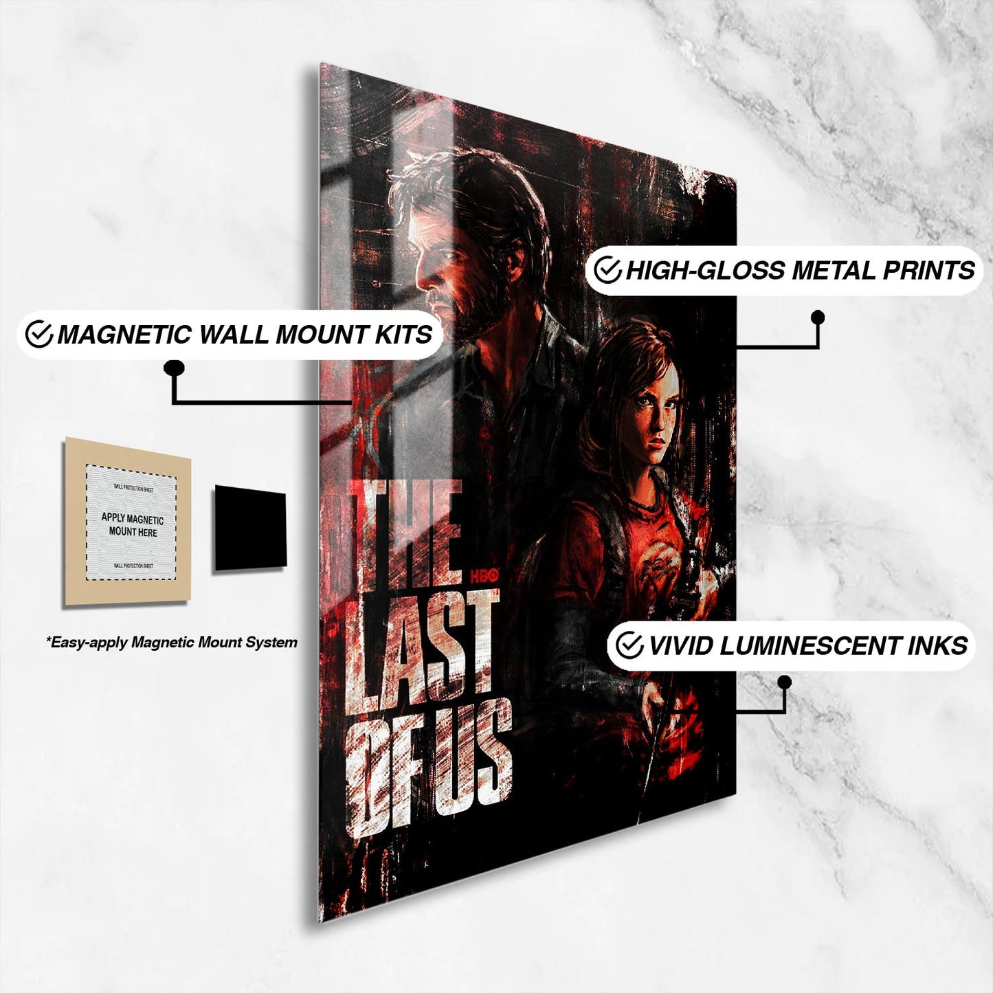 Flex Designs Metal Poster The Last of Us Cartoon 16 x 24" Home Goods - TV Show 2023 TV Show Metal Poster