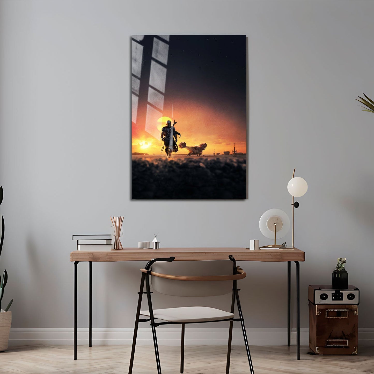 Flex Designs Metal Poster The Mandalorian Key Art 24 x 36" Home Goods - TV Show 2019 TV Show Metal Poster