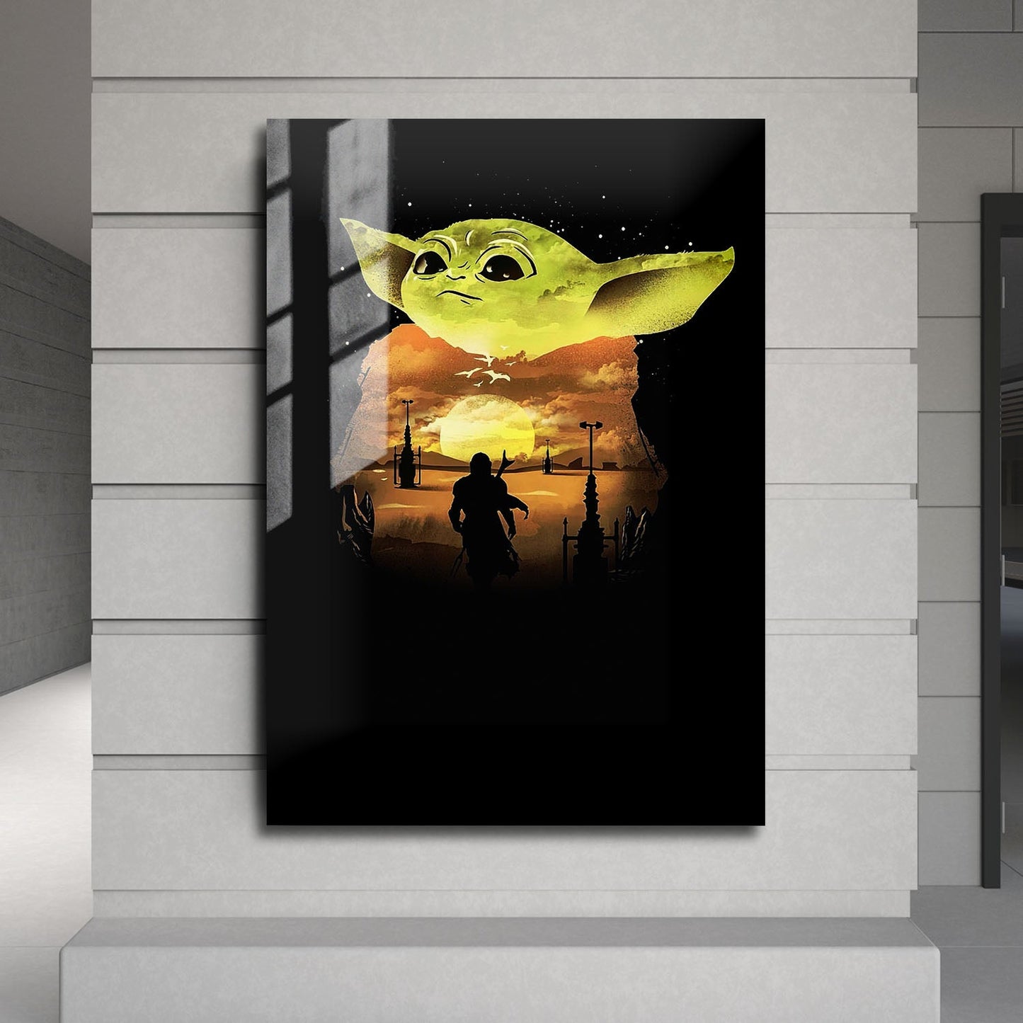 Flex Designs Metal Poster The Mandalorian Key Visual 24 x 36" Home Goods - TV Show 2019 TV Show Metal Poster