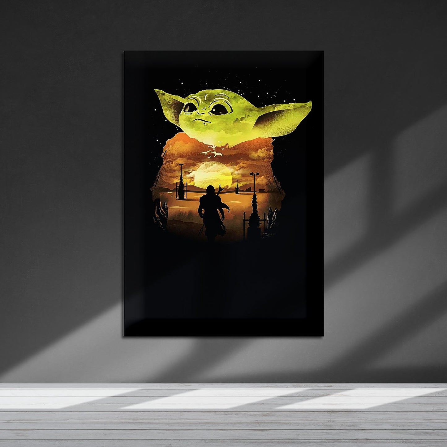 Flex Designs Metal Poster The Mandalorian Key Visual 5 x 7" Home Goods - TV Show 2019 TV Show Metal Poster