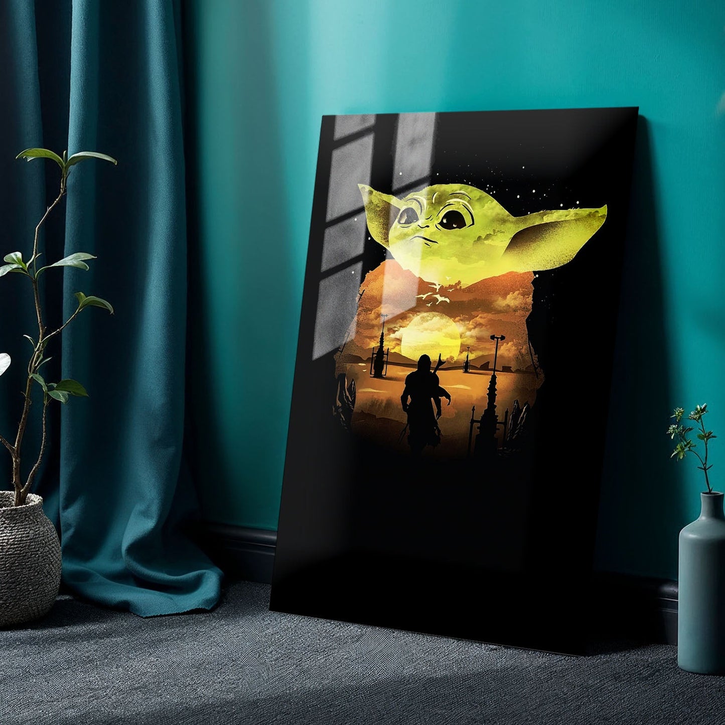 The Mandalorian Key Visual TV Show Metal Poster