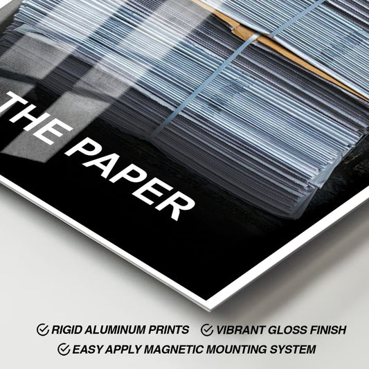 Flex Designs Metal Poster The Paper Key Visual 11 x 17" Home Goods - Movie 2025 Movie Metal Poster